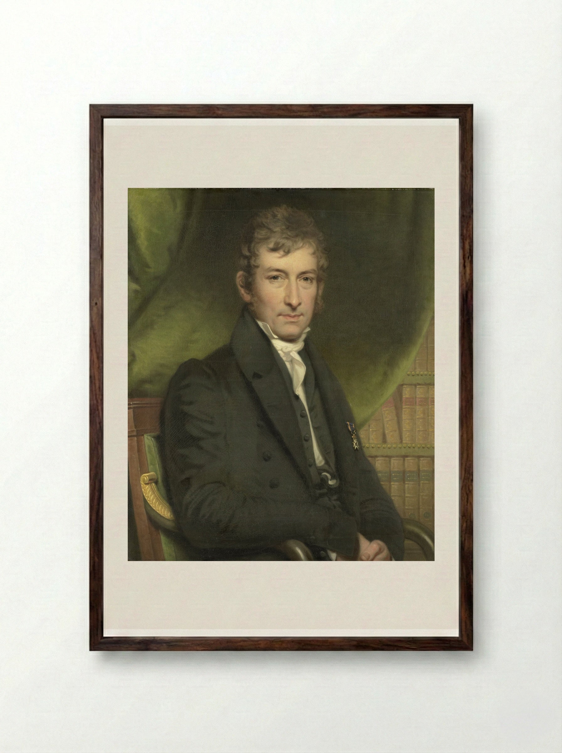 Johan Fraser - Charles Howard Hodges - Framed Print Dark Wood