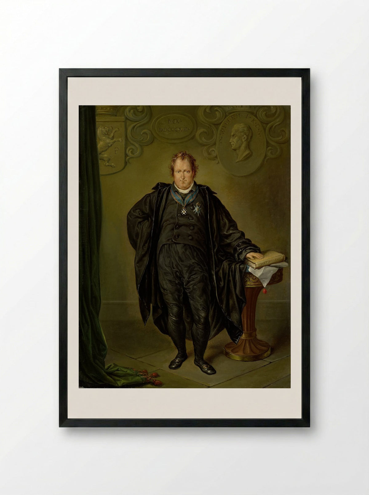 Johan Melchior Kemper - David Pièrre Giottino Humbert de Superville - Framed Print Black