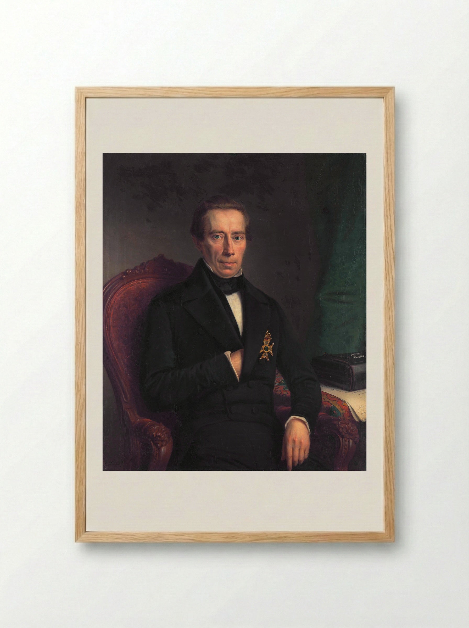 Johan Rudolf Thorbecke (1796-1872) - Johan Heinrich Neuman - Framed Print Wood
