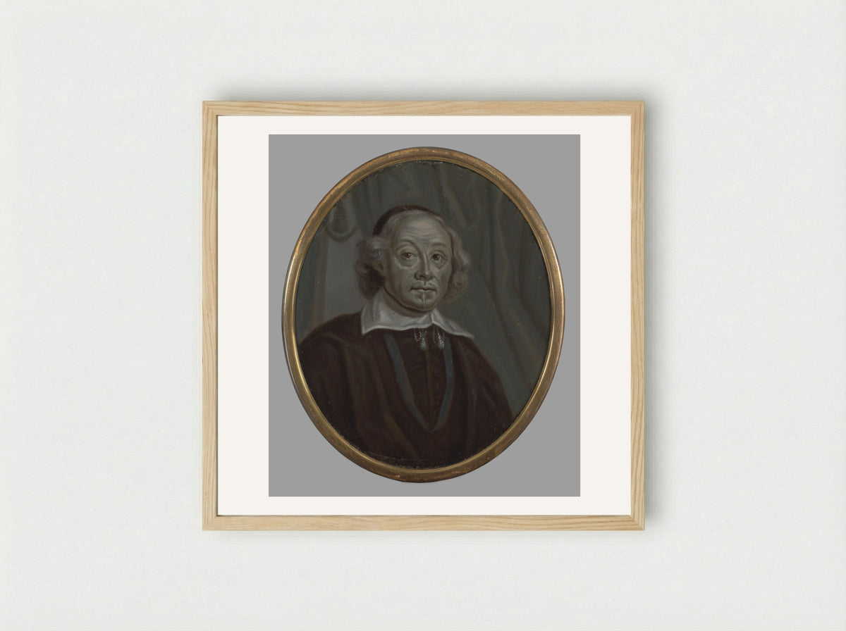 Johan de Brune (1588-1658), Statesman and Poet - Arnoud van Halen - Framed Print Wood