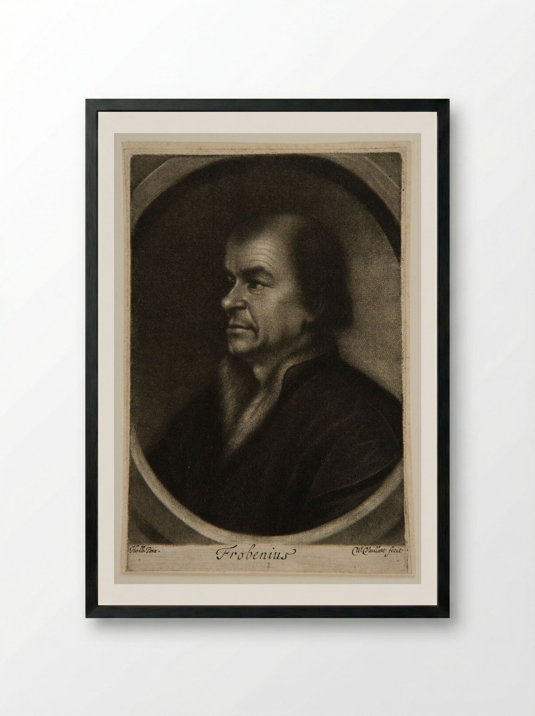 Johann Froben, the Printer - Wallerant Vaillant - Framed Print Black