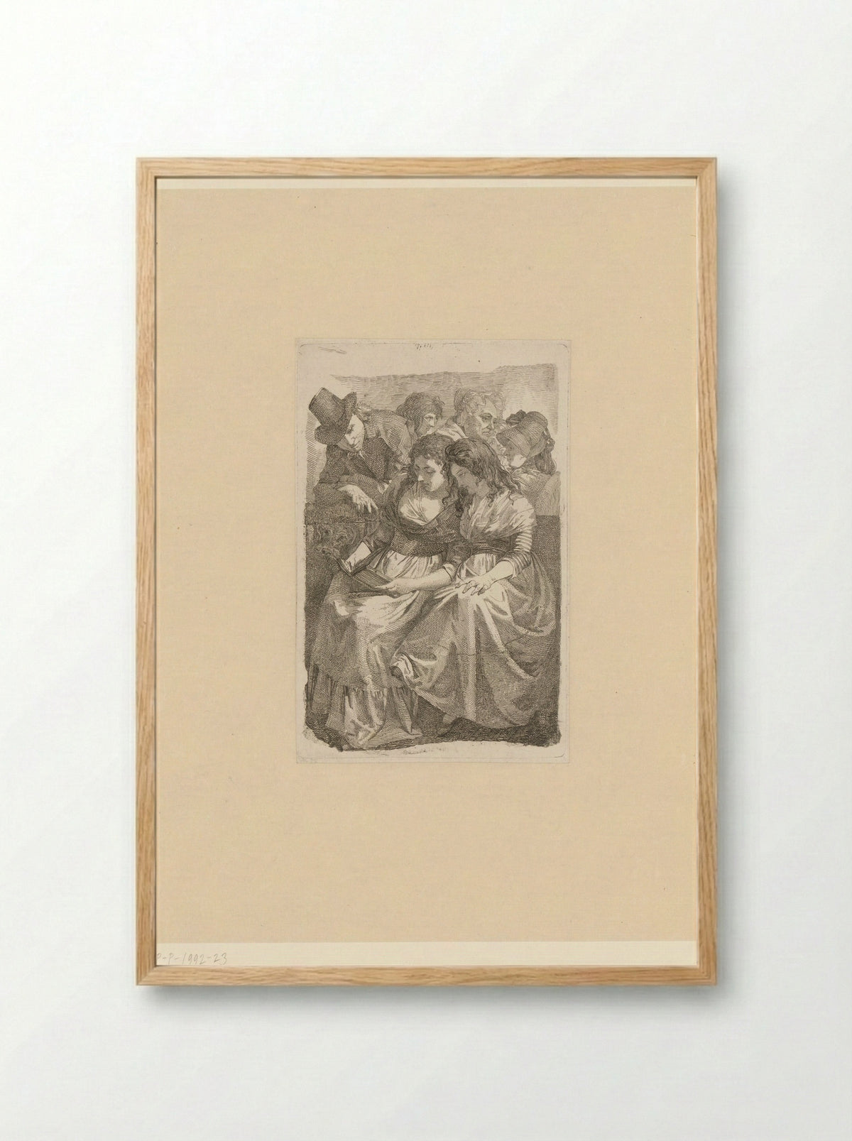 Johann Gottfried Schadow with his Family - Johann Gottfried Schadow - Framed Print Wood