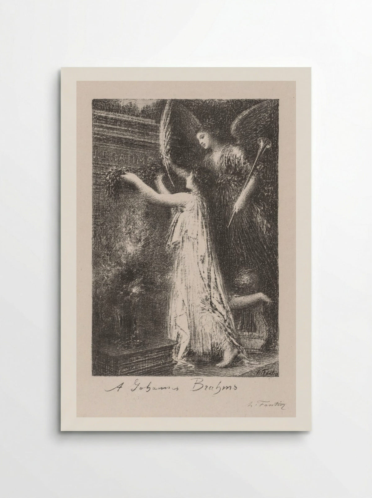 À Johannes Brahms - Henri Fantin-Latour - Poster