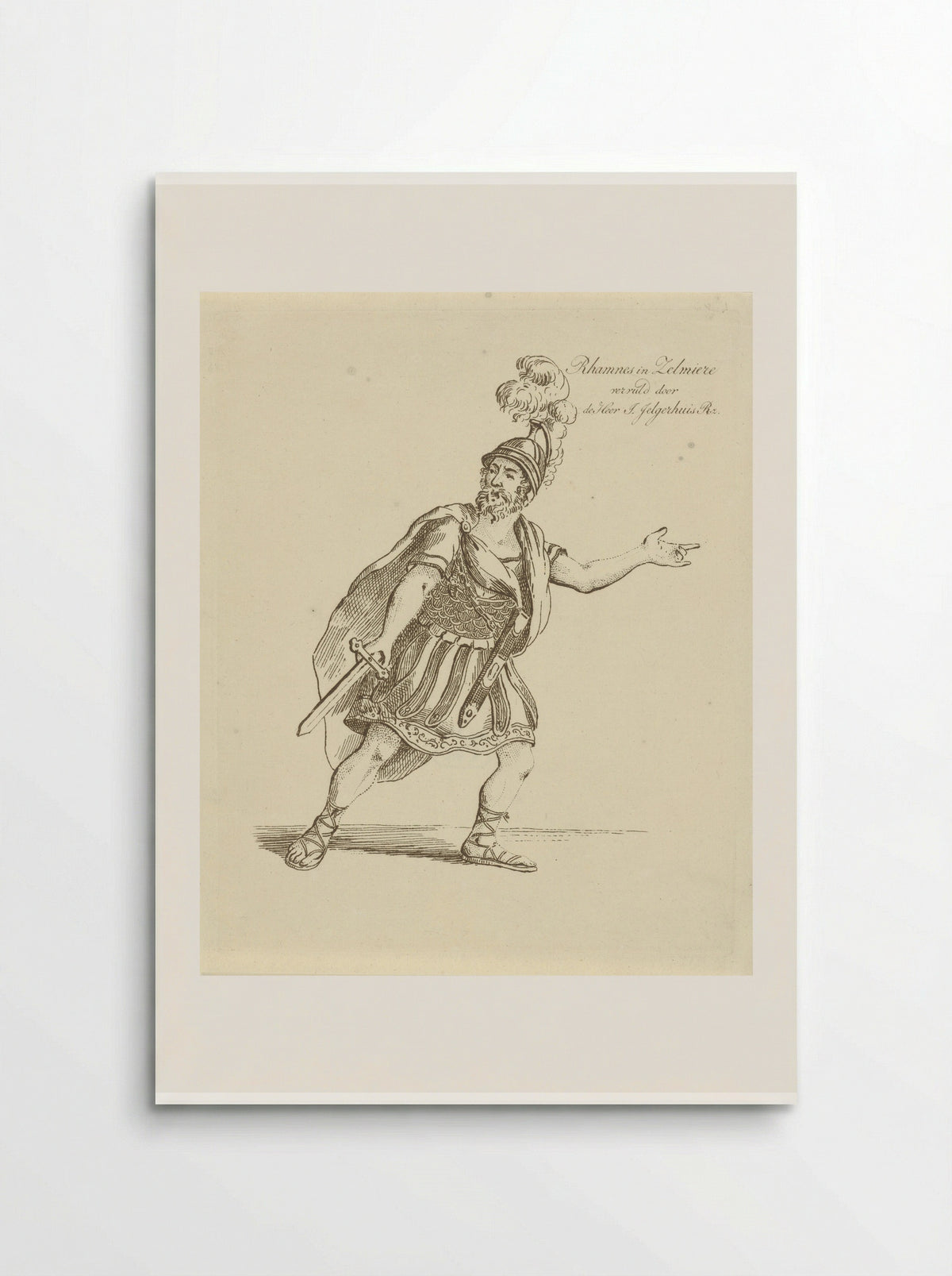 Johannes Jelgerhuis in the role of Rhamnes - Johannes Jelgerhuis - Poster