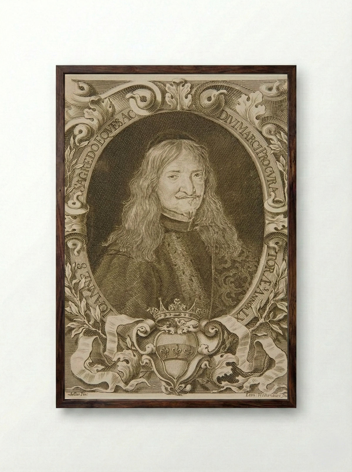 Johannes Sagredo, Procurator of S. Mark - Leonhard Heckenauer - Framed Print Dark Wood