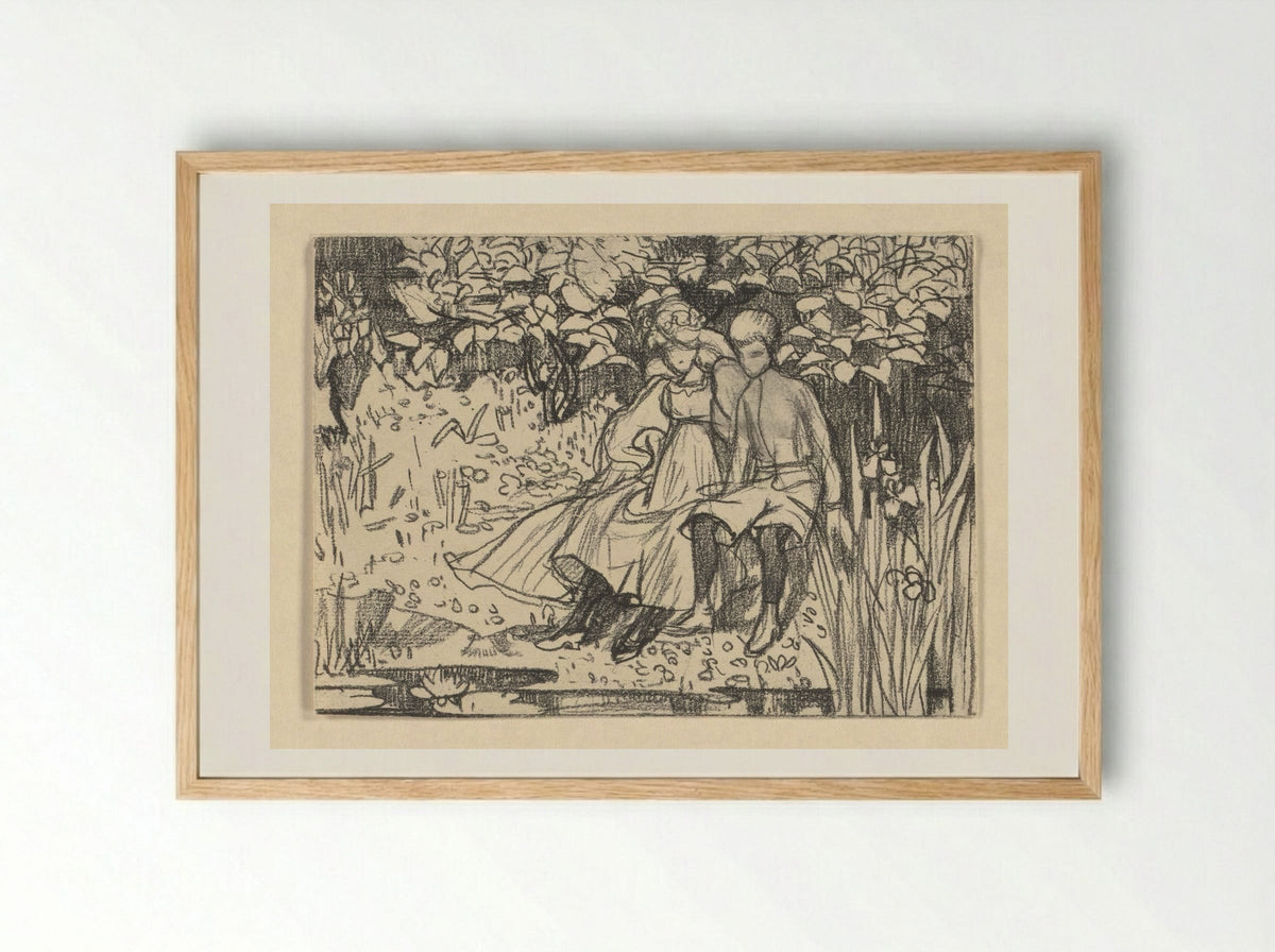 Johannes en Windekind - Edzard Koning - Framed Print Wood