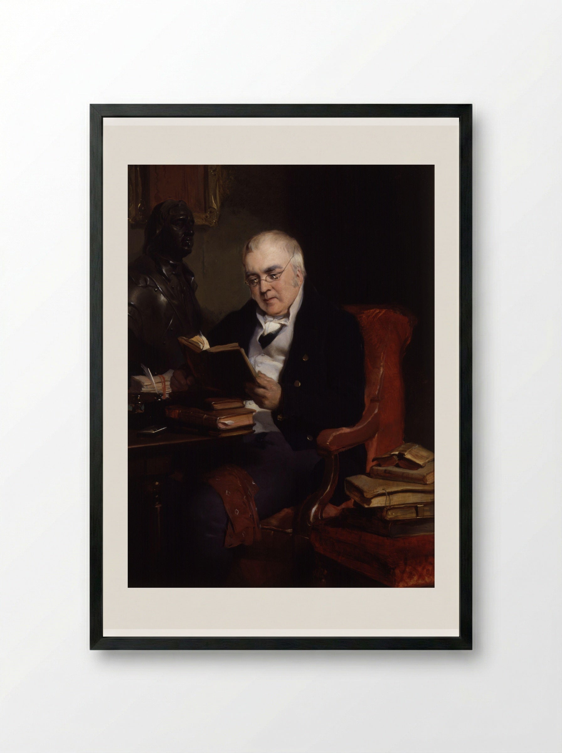 John Allen - Edwin Henry Landseer - Framed Print Black
