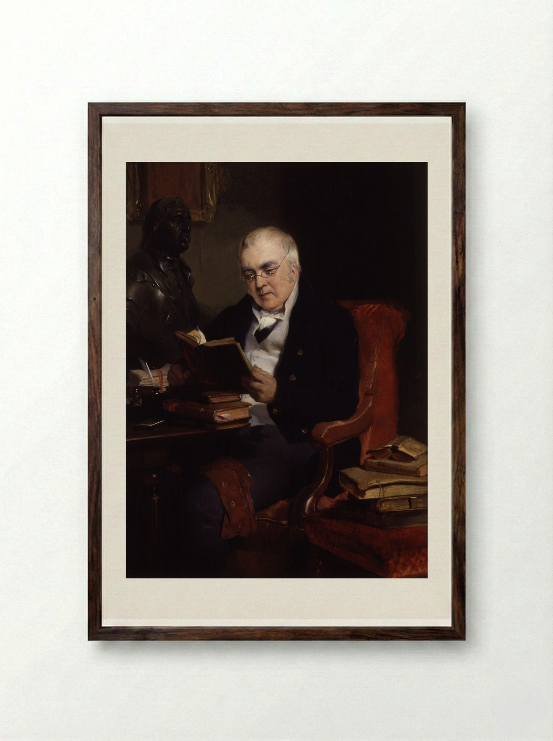 John Allen - Edwin Henry Landseer - Framed Print Dark Wood