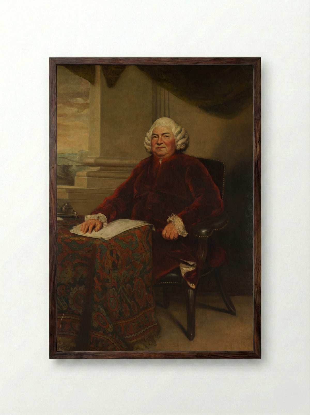 John Barker - Sir Joshua Reynolds - Framed Print Dark Wood