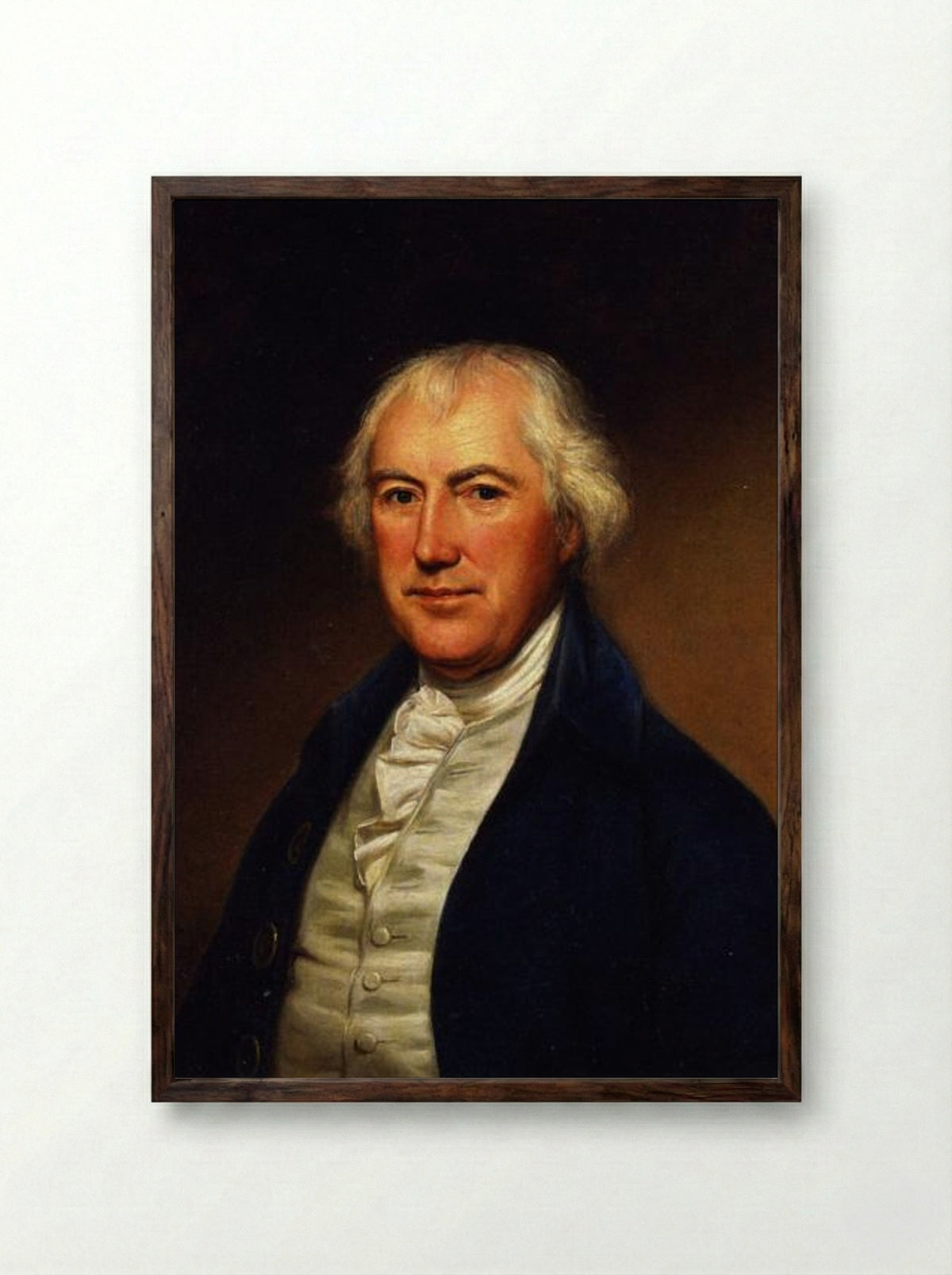John Beale Bordley - Charles Willson Peale - Framed Print Dark Wood