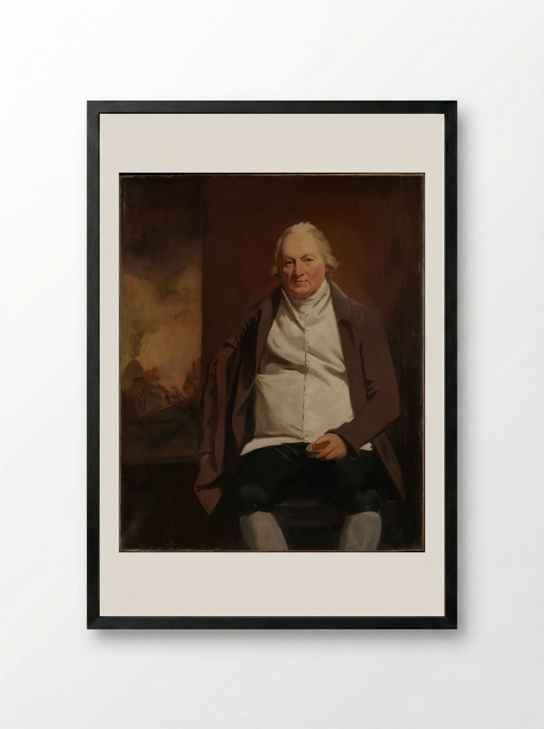 John Gray of Newholm - Sir Henry Raeburn - Framed Print Black