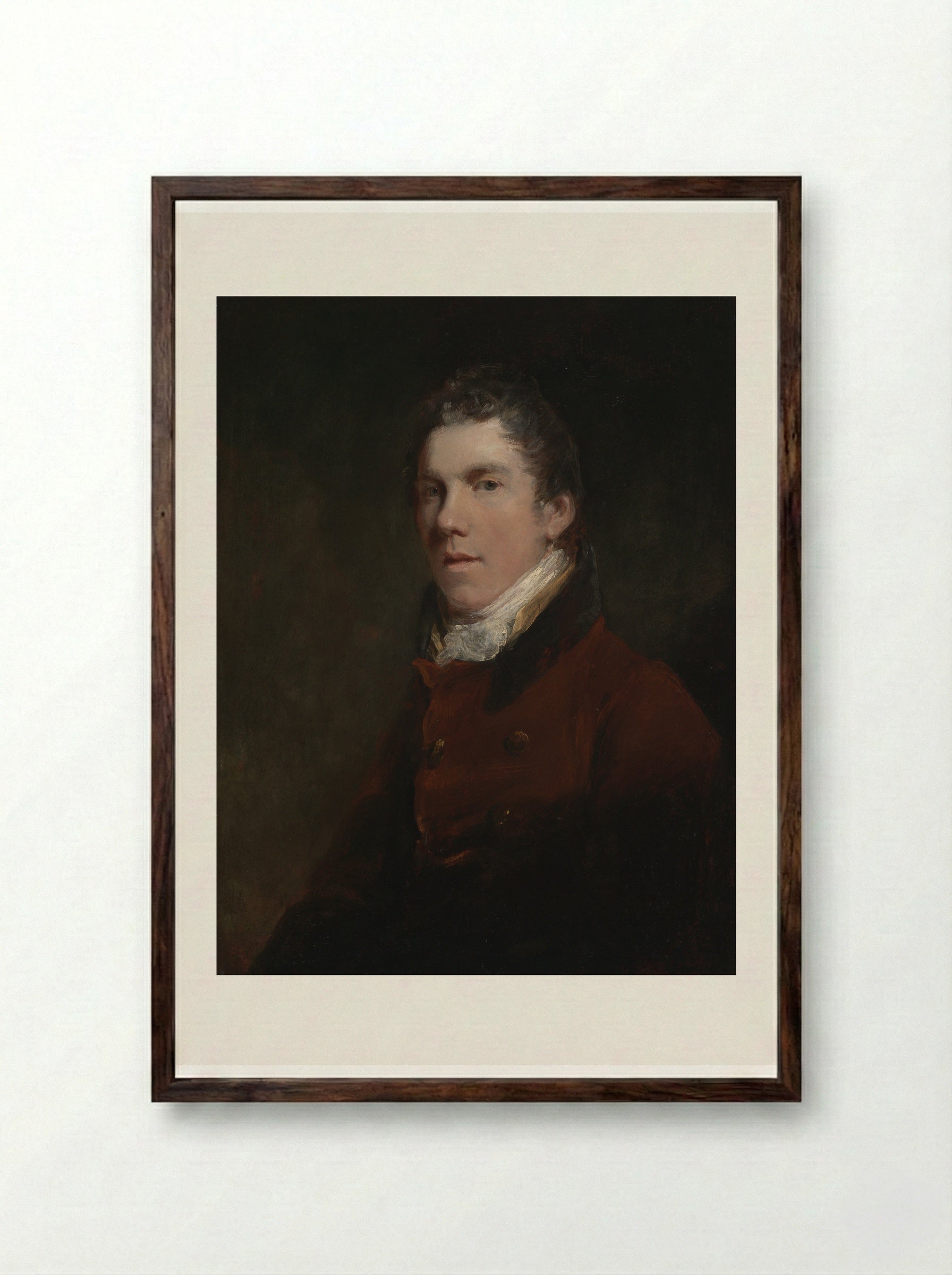 John Hunter (After Sir Joshua Reynolds) - John Jackson - Framed Print Dark Wood