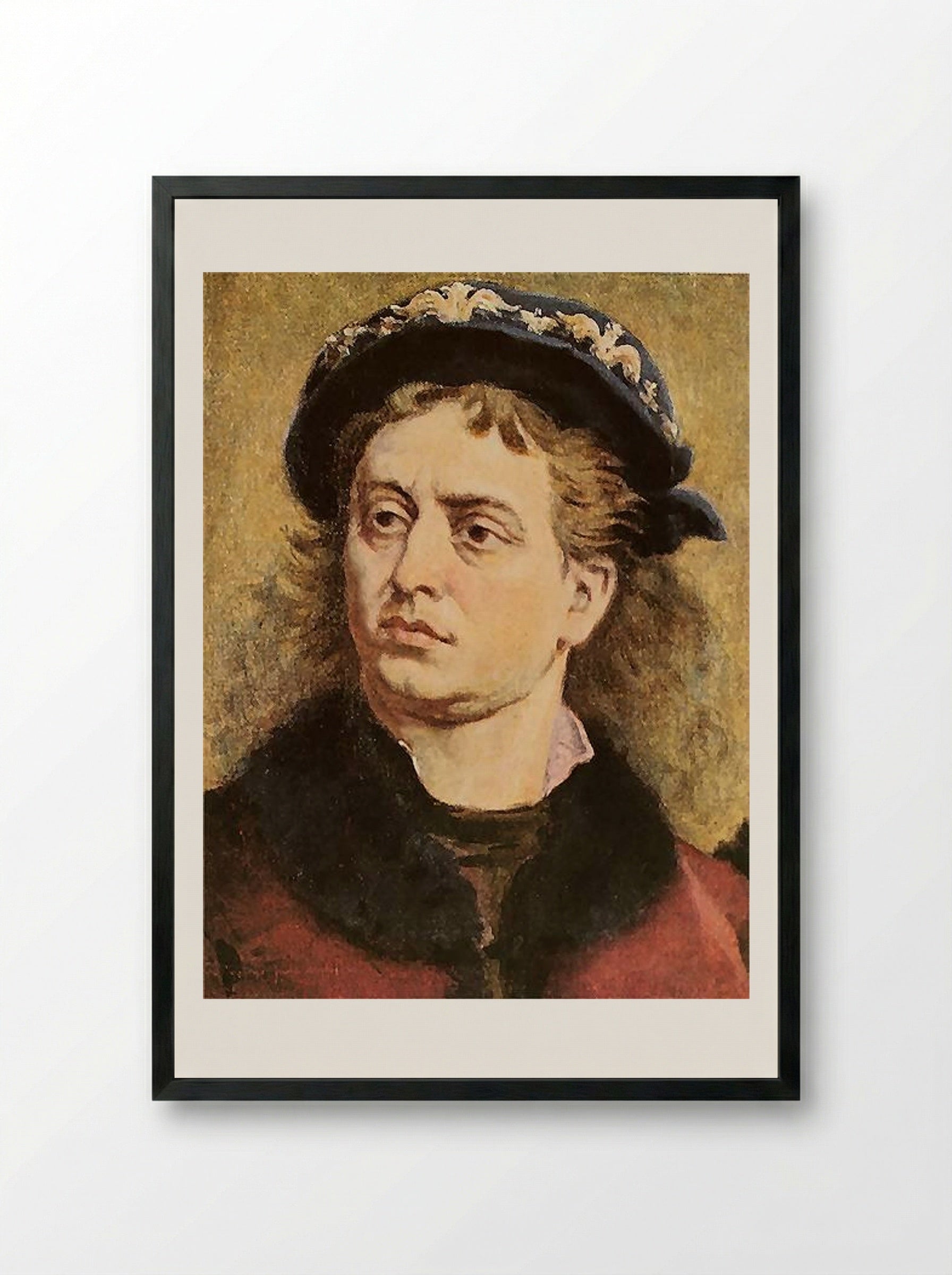 John I Albert (Portrait Study) - Jan Matejko - Framed Print Black