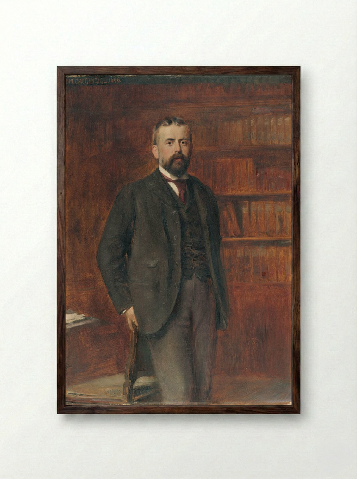John Lowell (1856-1922) - Ignaz Marcel Gaugengigl - Framed Print Dark Wood