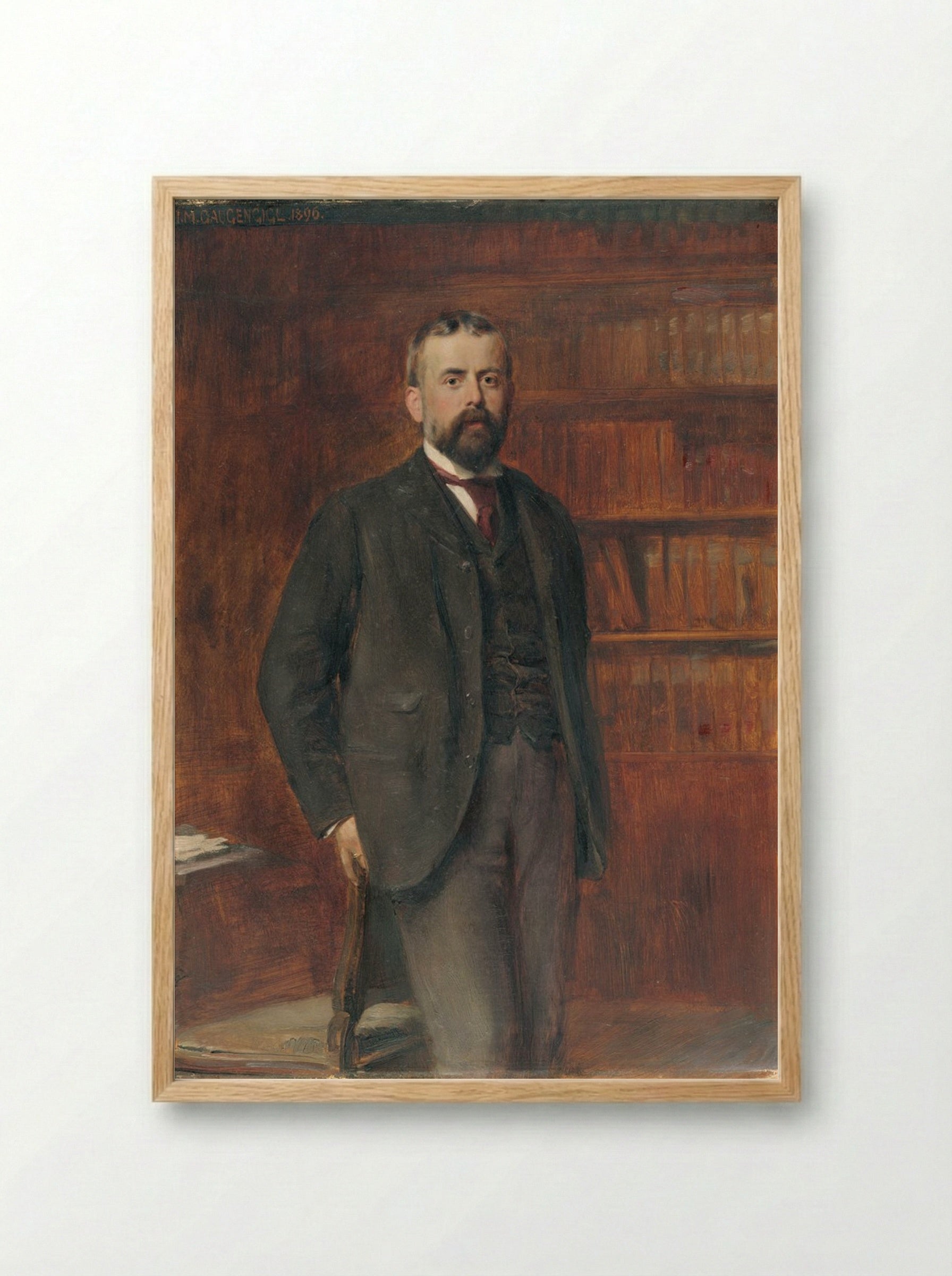 John Lowell (1856-1922) - Ignaz Marcel Gaugengigl - Framed Print Wood