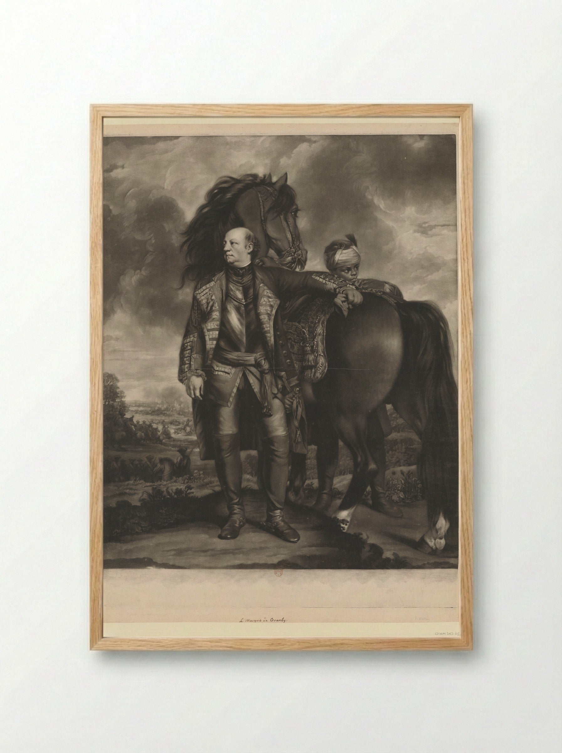 John, Marquis of Granby - James Watson - Framed Print Wood