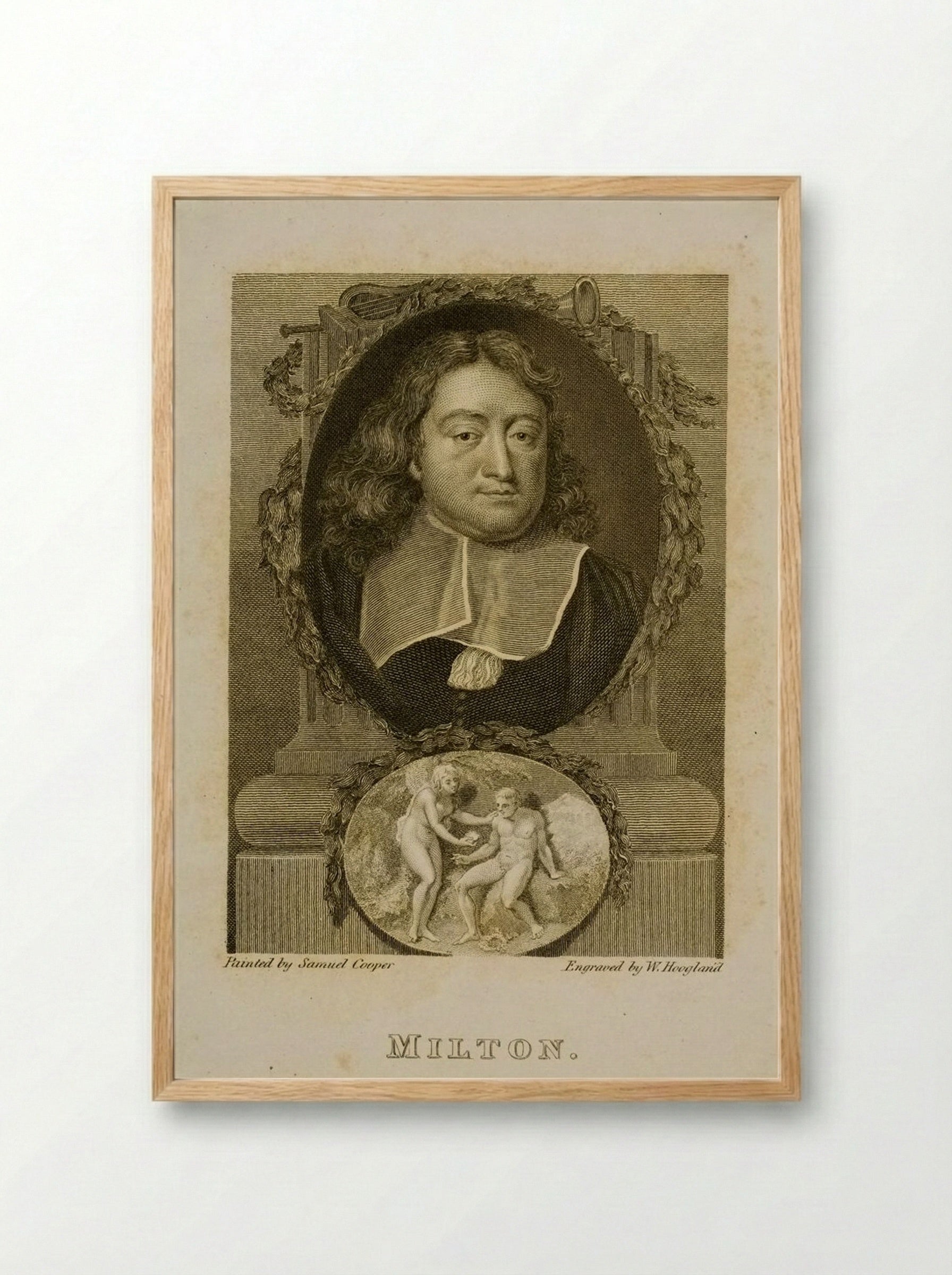 John Milton - William Hoogland - Framed Print Wood