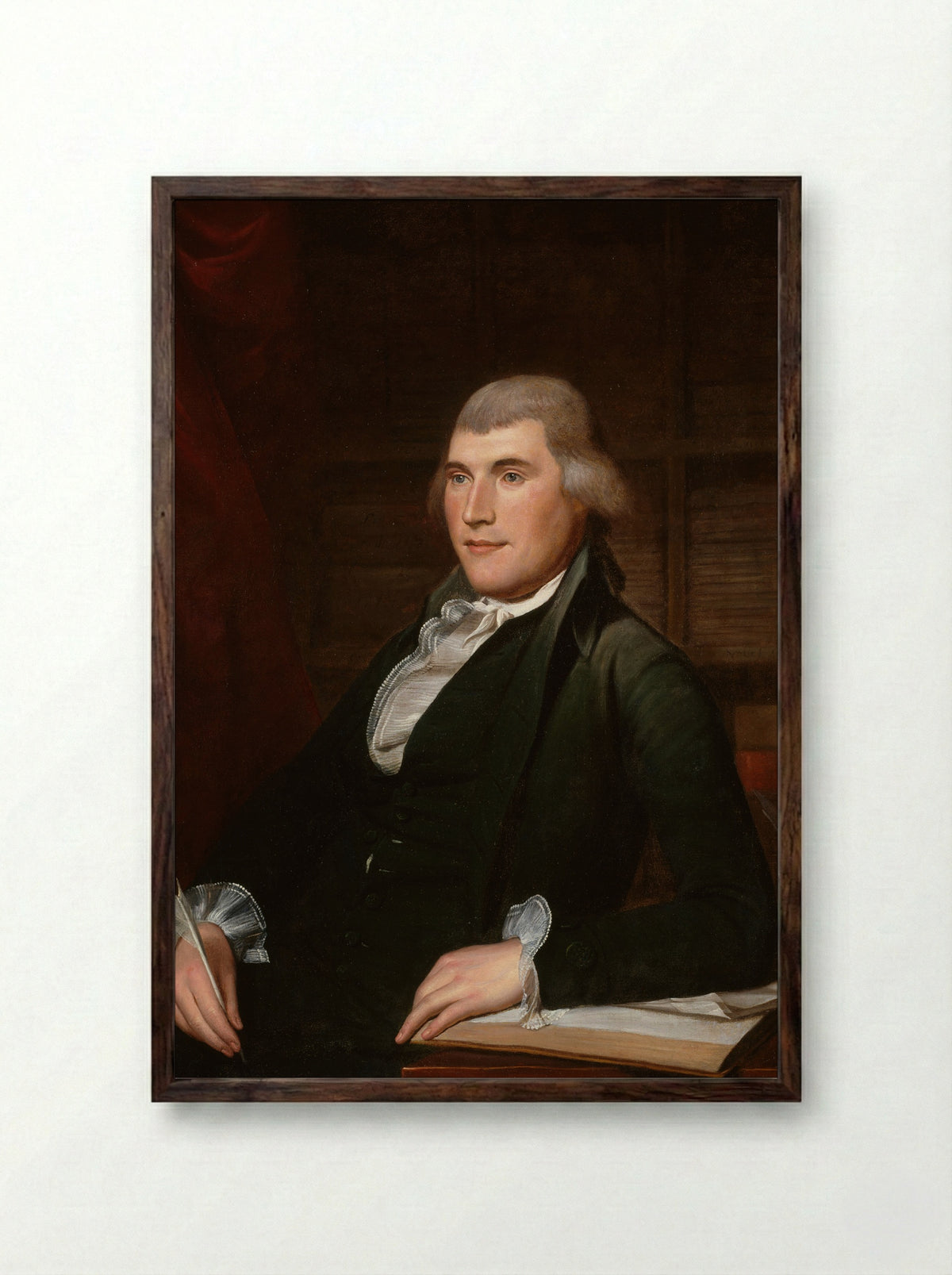 John Nicholson - Charles Willson Peale - Framed Print Dark Wood