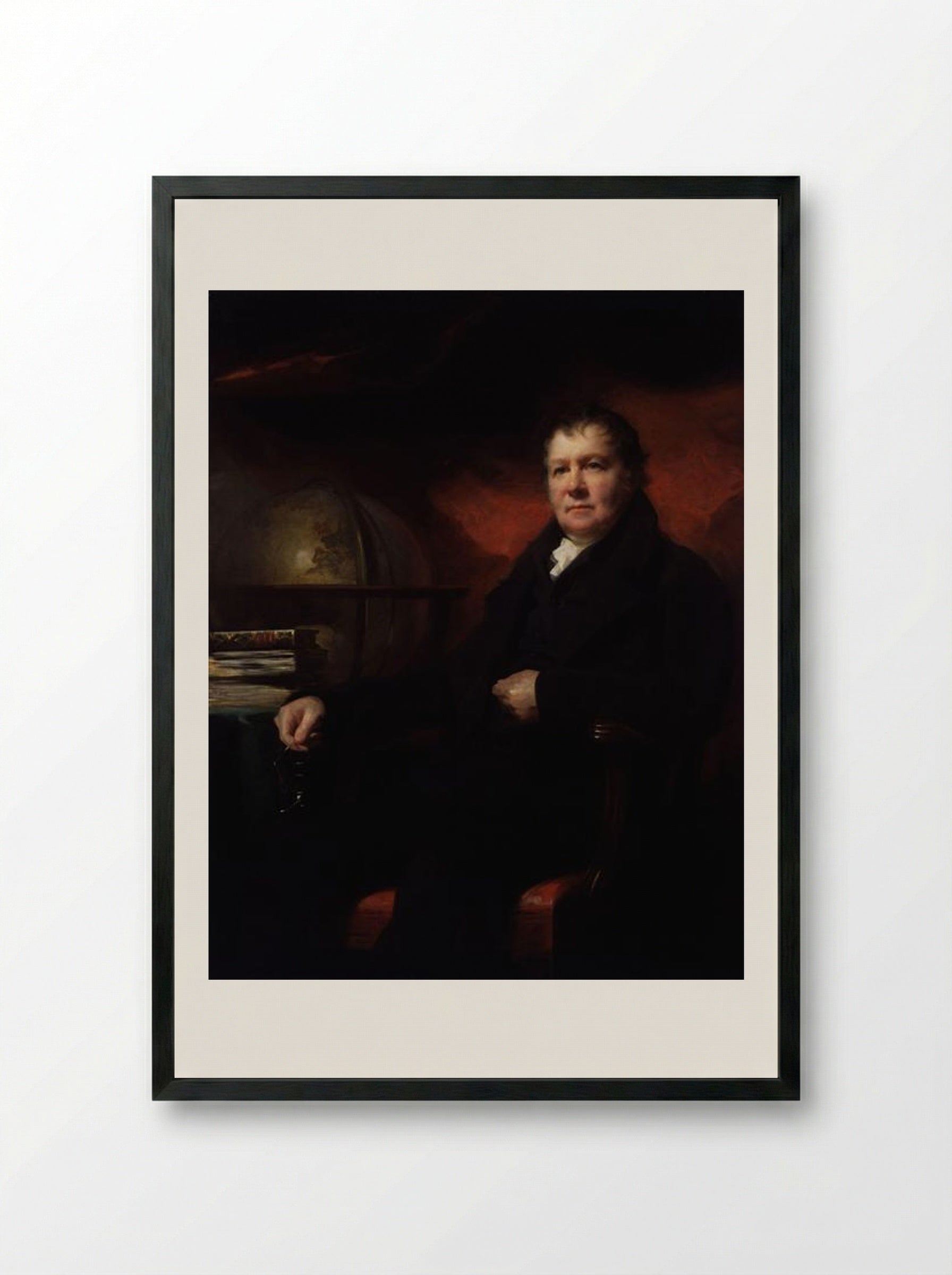 John Playfair - Henry Raeburn - Framed Print Black