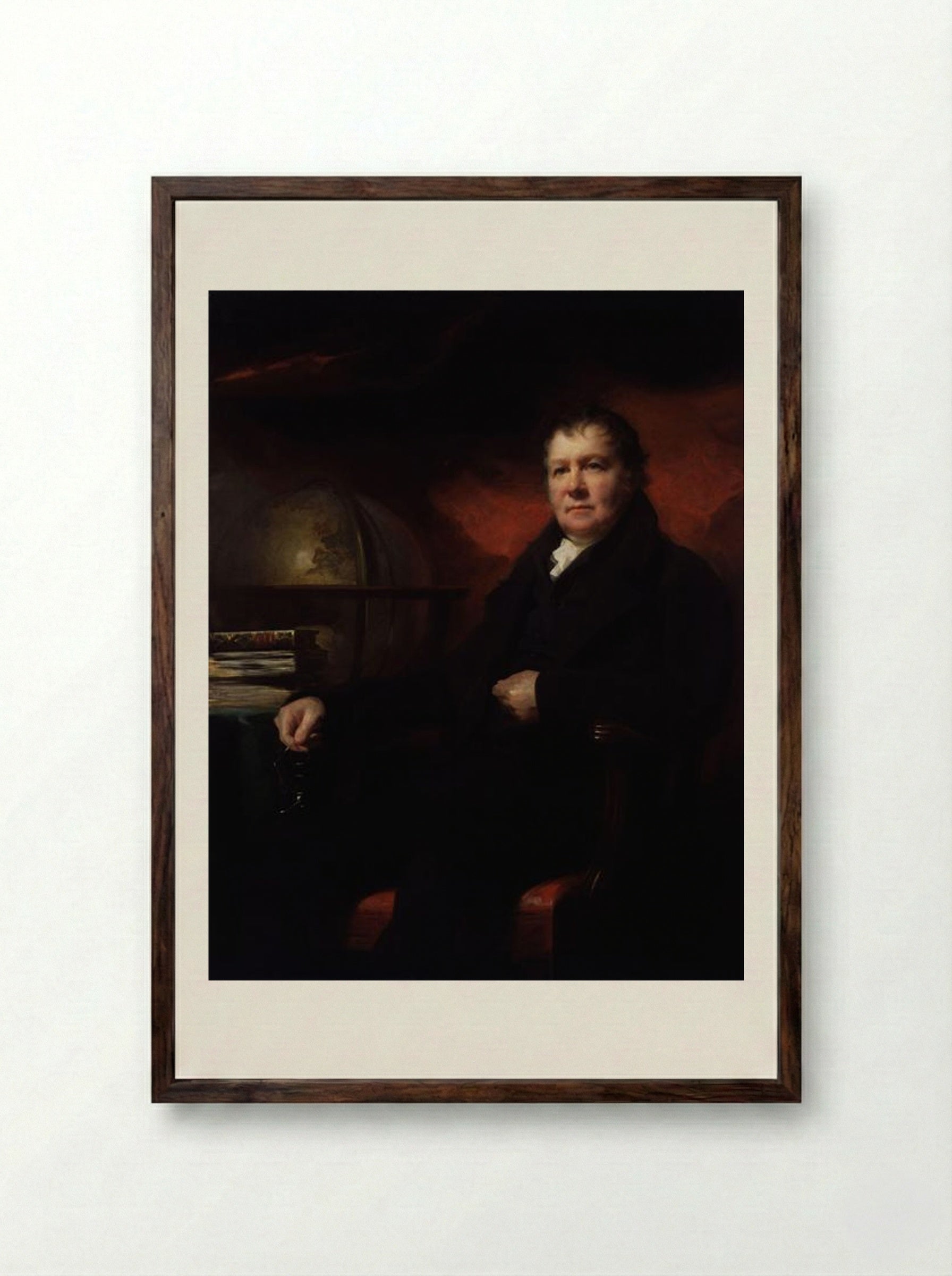 John Playfair - Henry Raeburn - Framed Print Dark Wood
