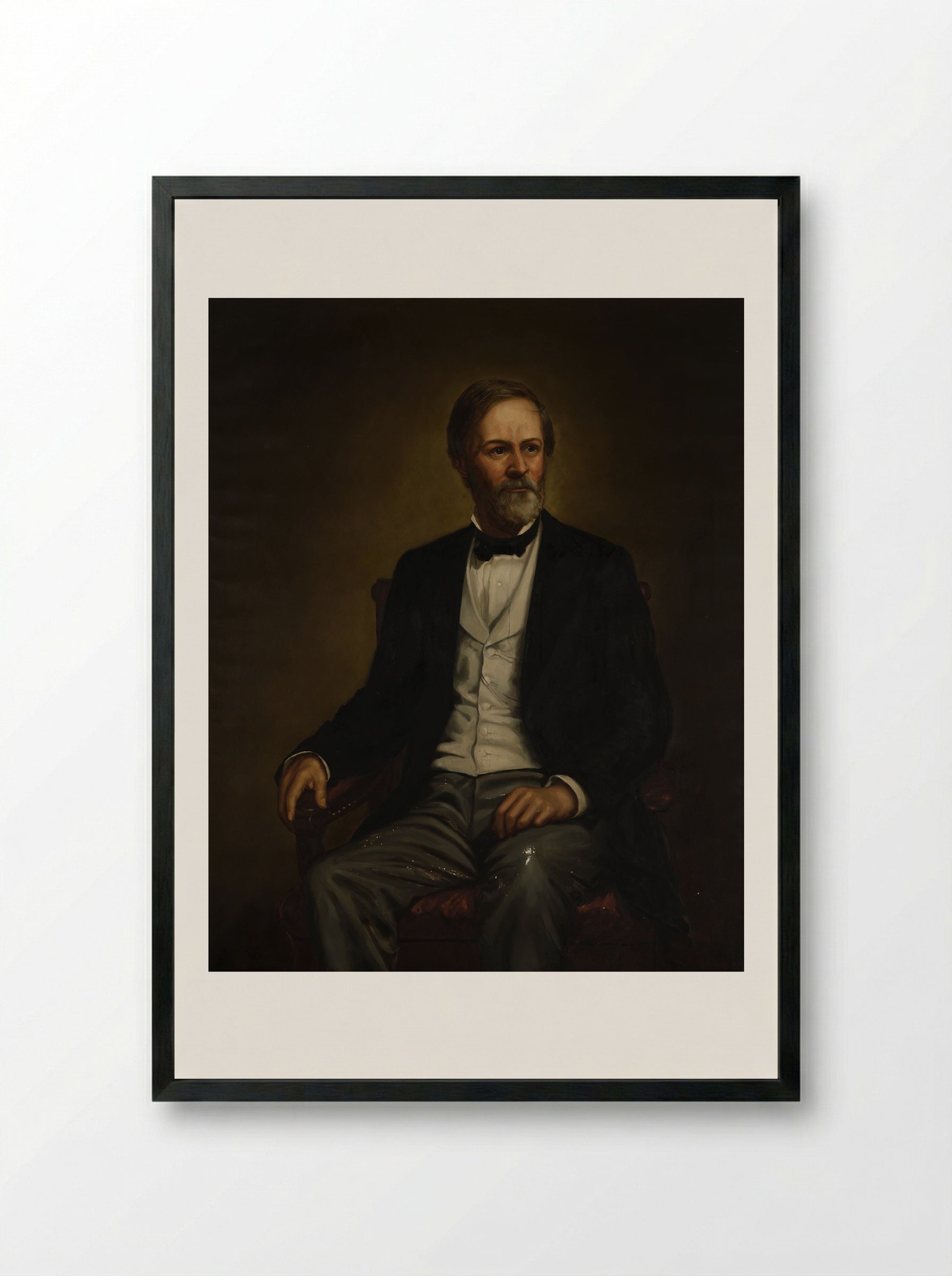 John Sherman (1823-1900) - Carl Peter Teigen - Framed Print Black