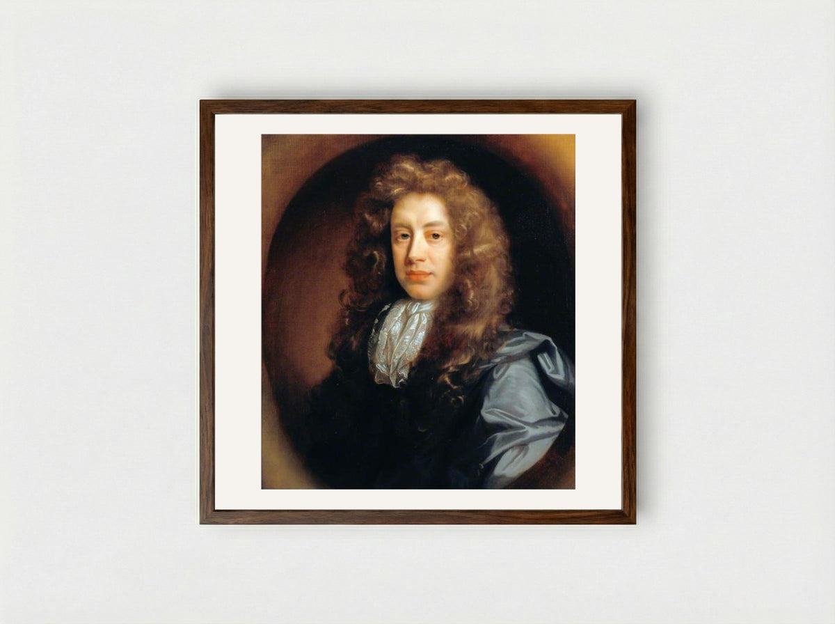 John Somers, 1st Baron Somers - John Riley - Framed Print Dark Wood
