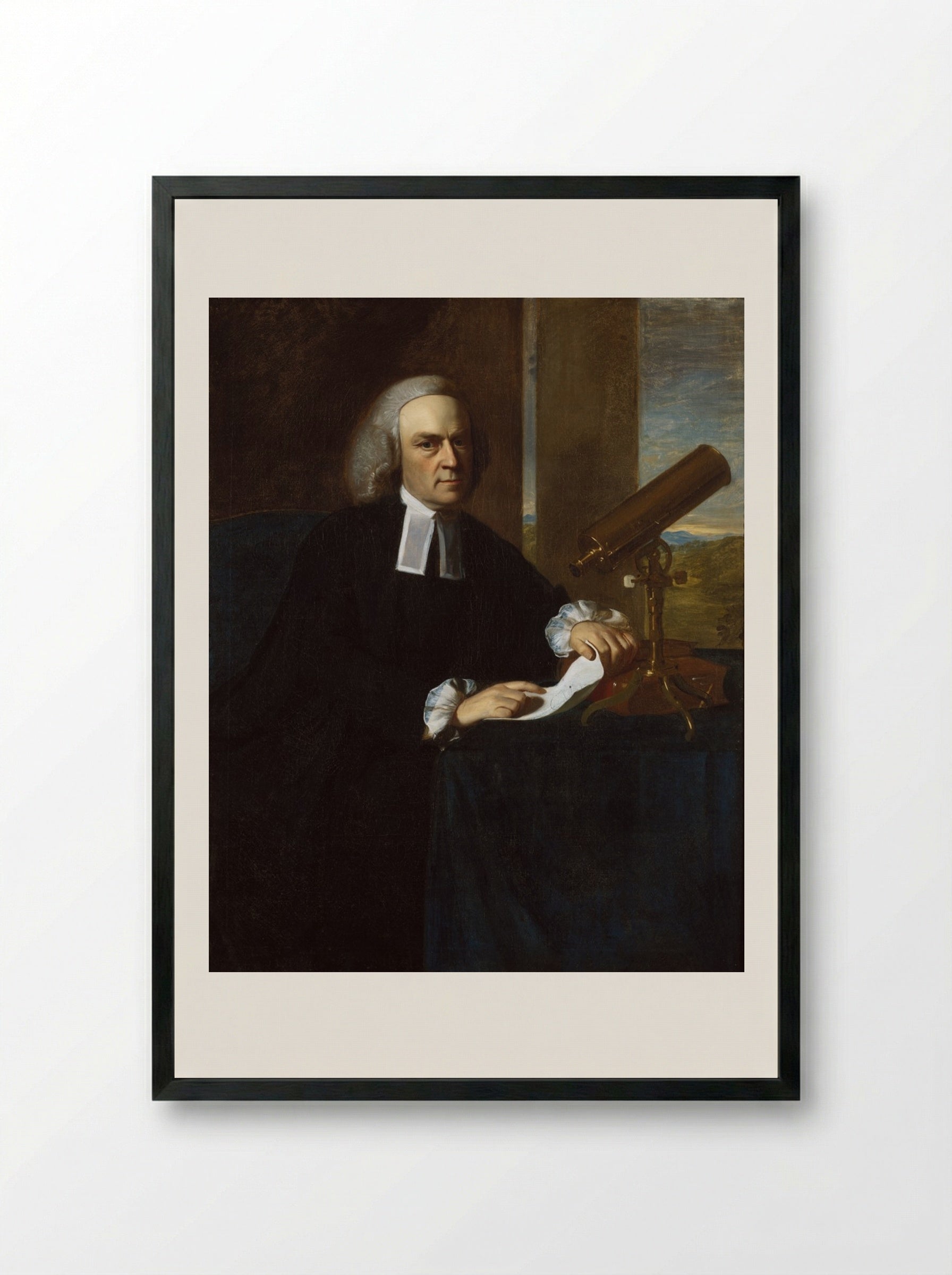 John Winthrop - John Singleton Copley - Framed Print Black