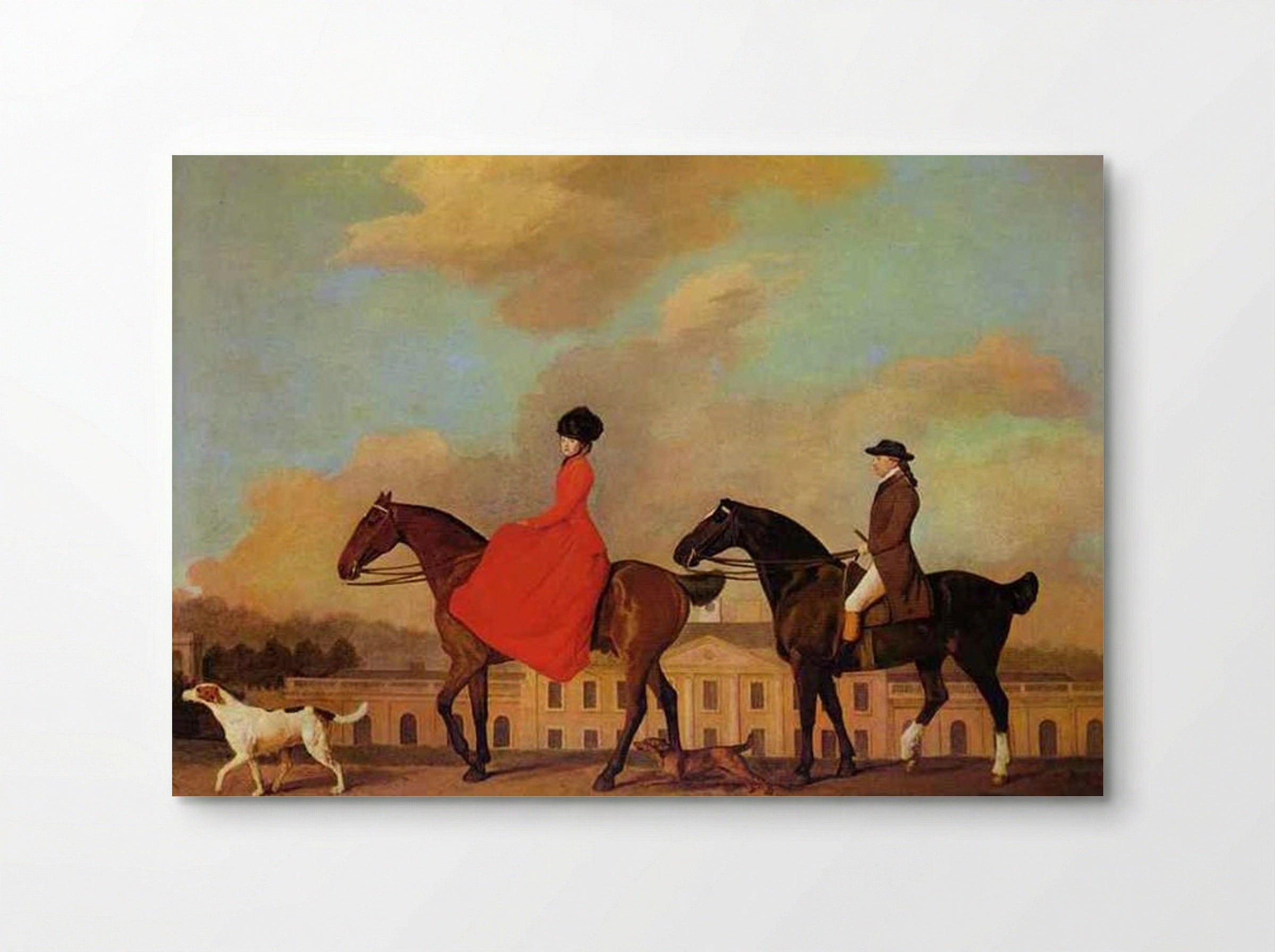 John and Sophia Musters riding at Colwick Hall - George Stubbs - Poster