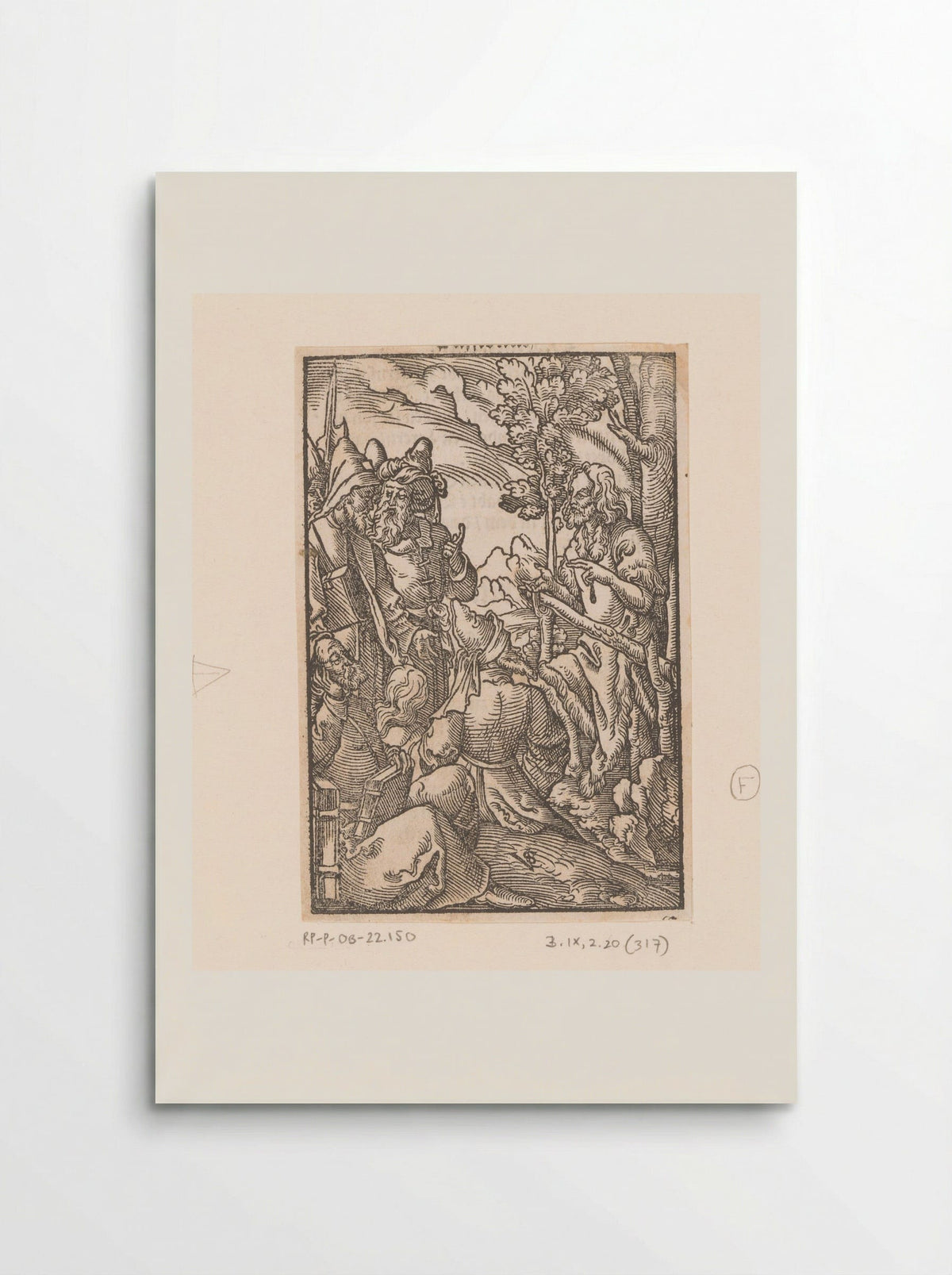 John the Baptist Preaching - Valentin Geißler - Poster