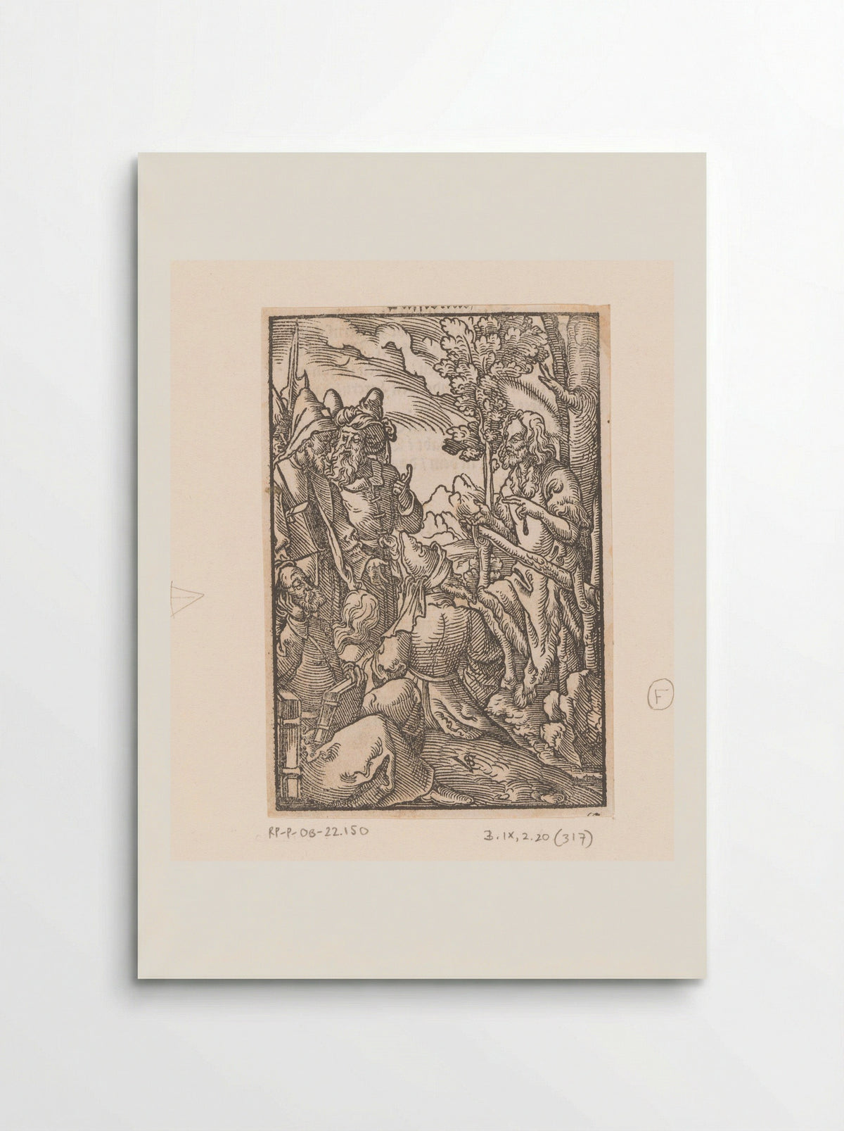 John the Baptist Preaching - Valentin Geißler - Poster