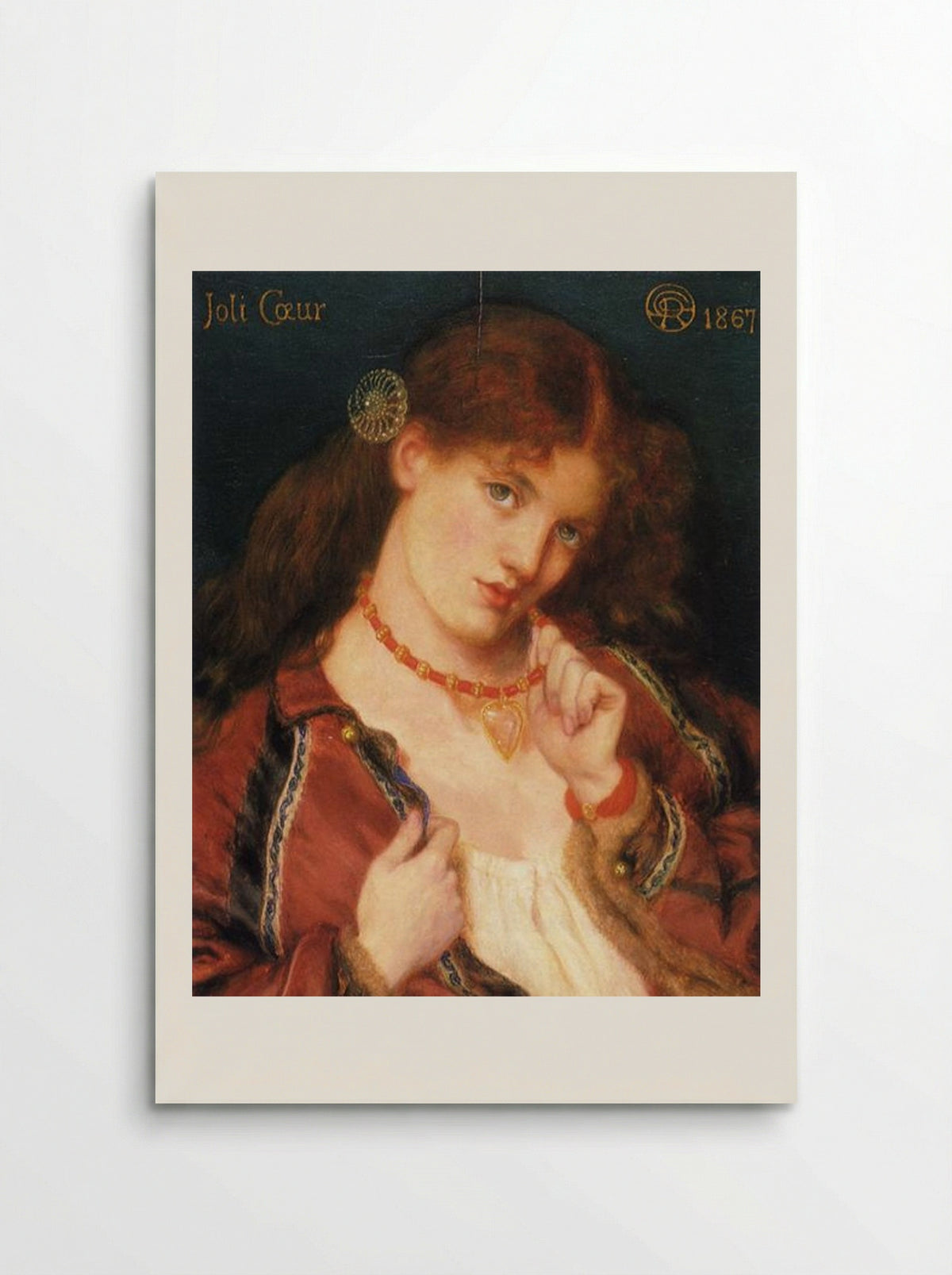 Joli Coeur - Dante Gabriel Rossetti - Poster