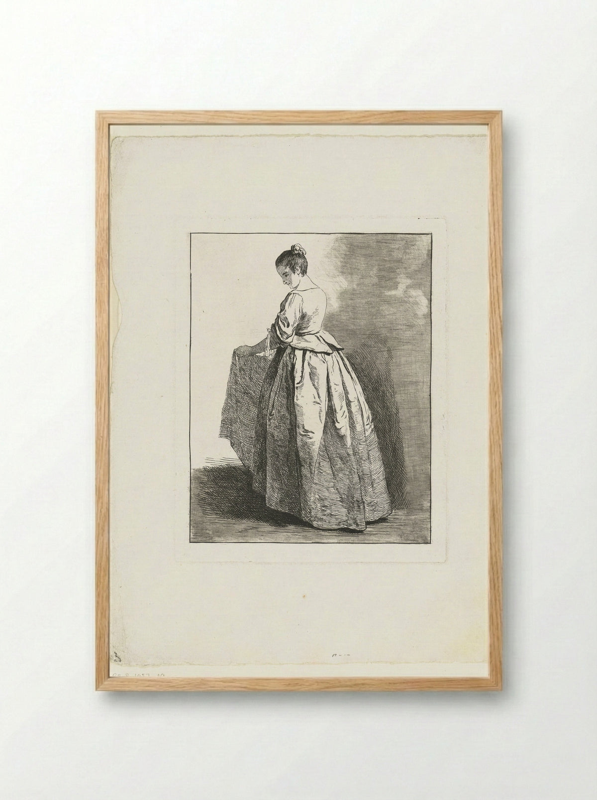 Jong meisje (Young Girl) - Michel Barthélémy Ollivier - Framed Print Wood