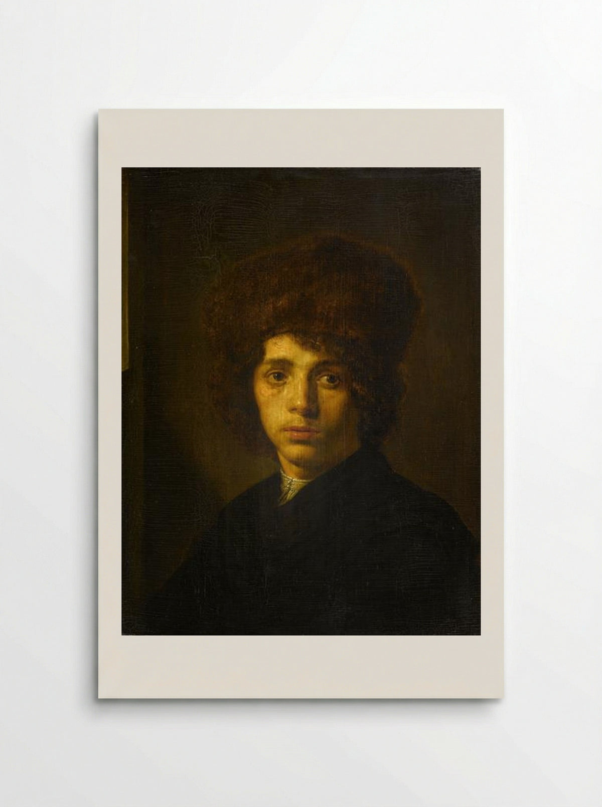 Jonge man met bontmuts - David Bailly - Poster