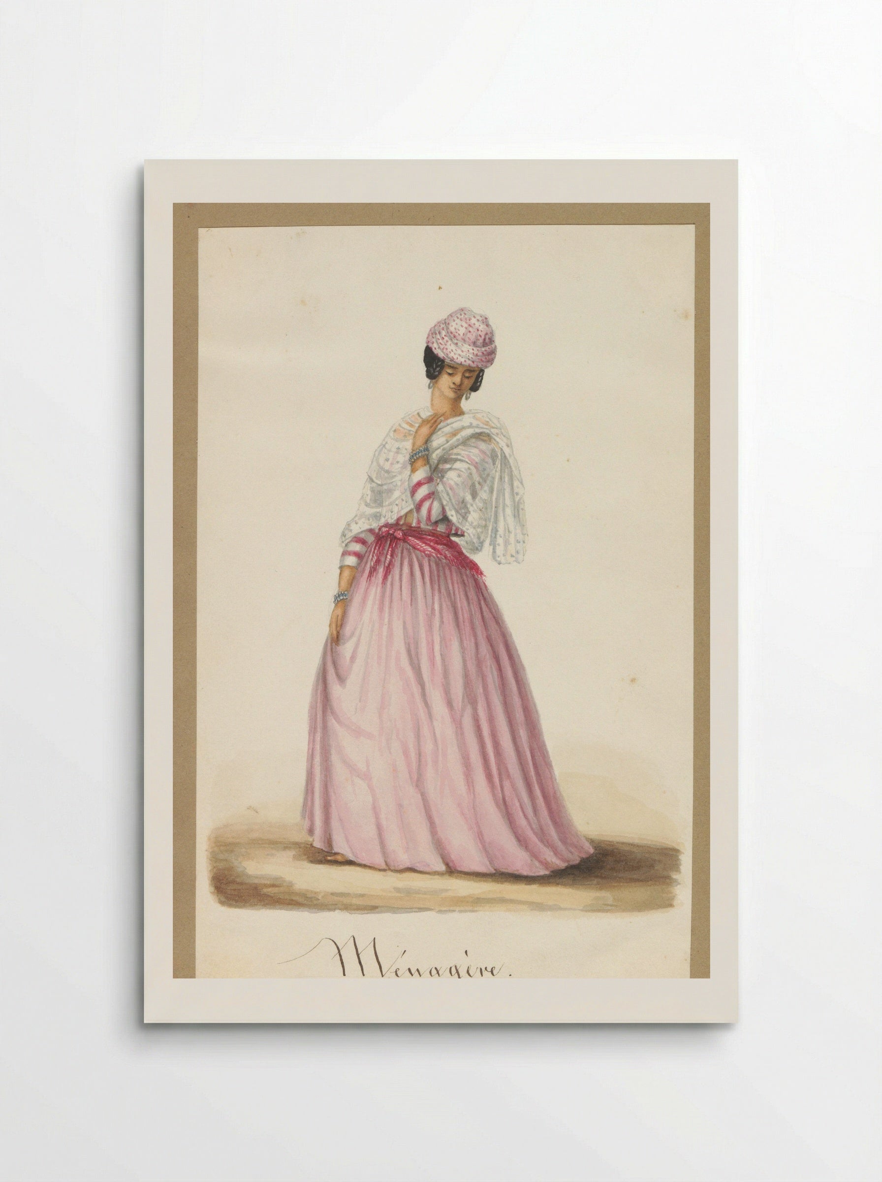 Jonge vrouw in koto misi - Jacob Marius Adriaan Martini van Geffen - Poster