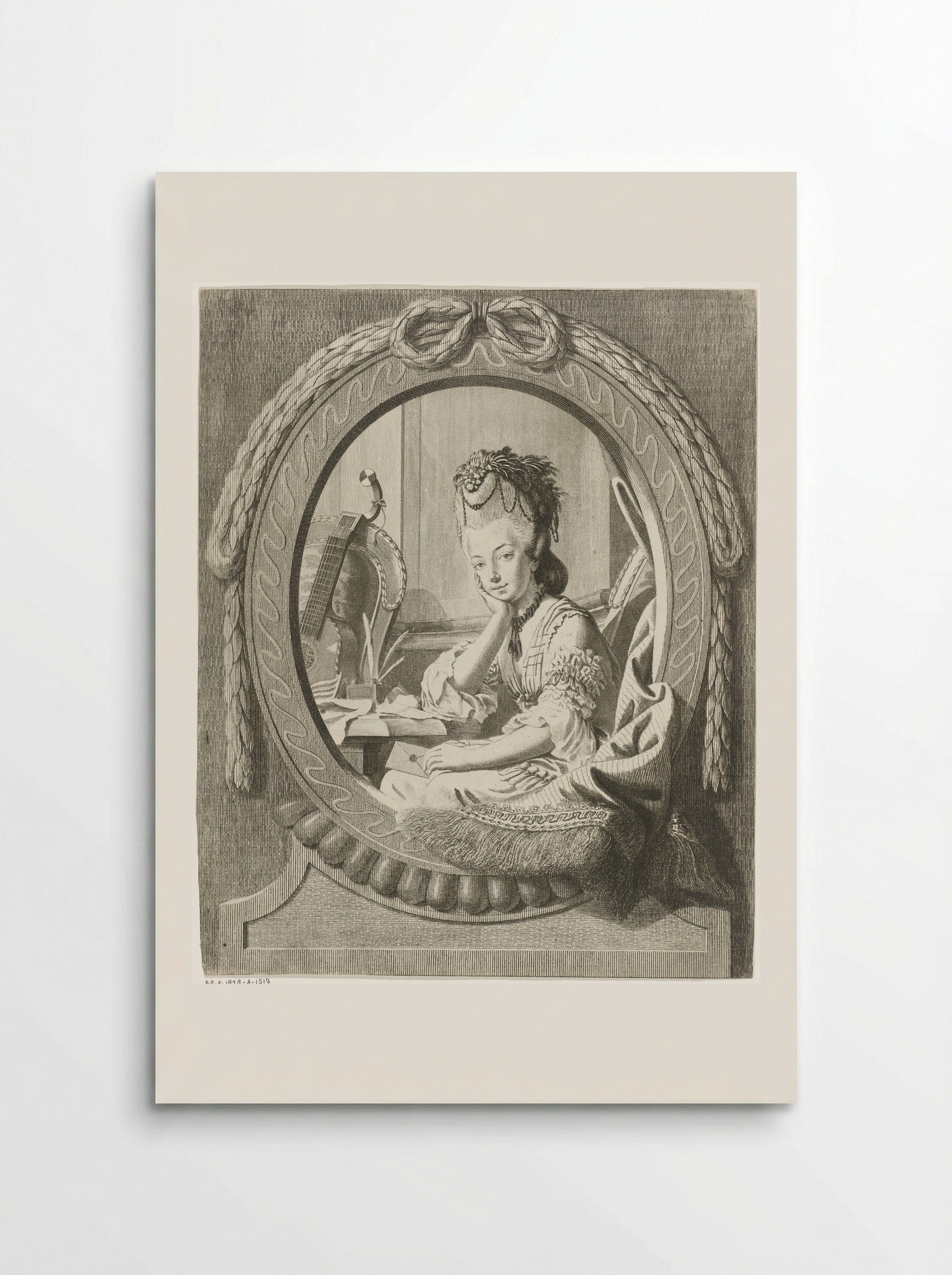 Jonge vrouw met een brief - Theodorus de Roode - Poster
