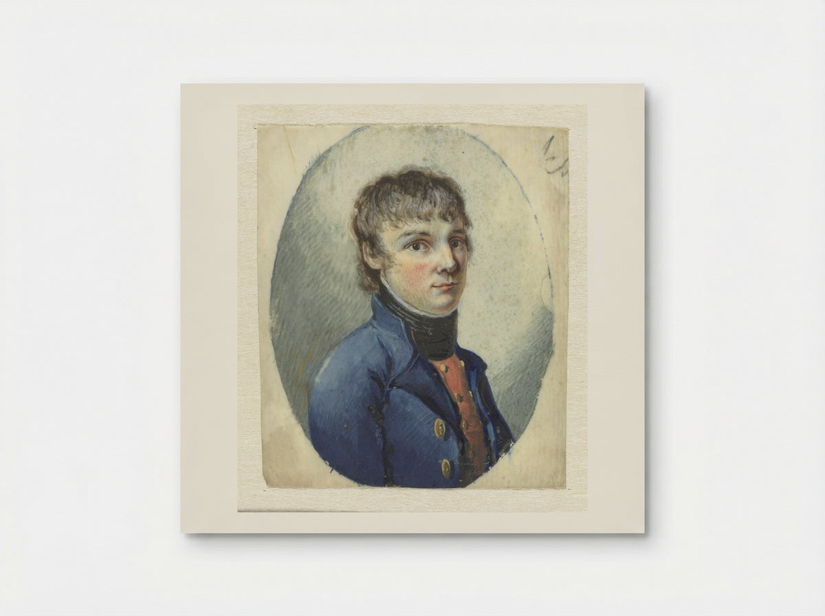 Jongeman in officierskostuum, driekwart naar rechts - Pieter Gerardus van Os - Poster
