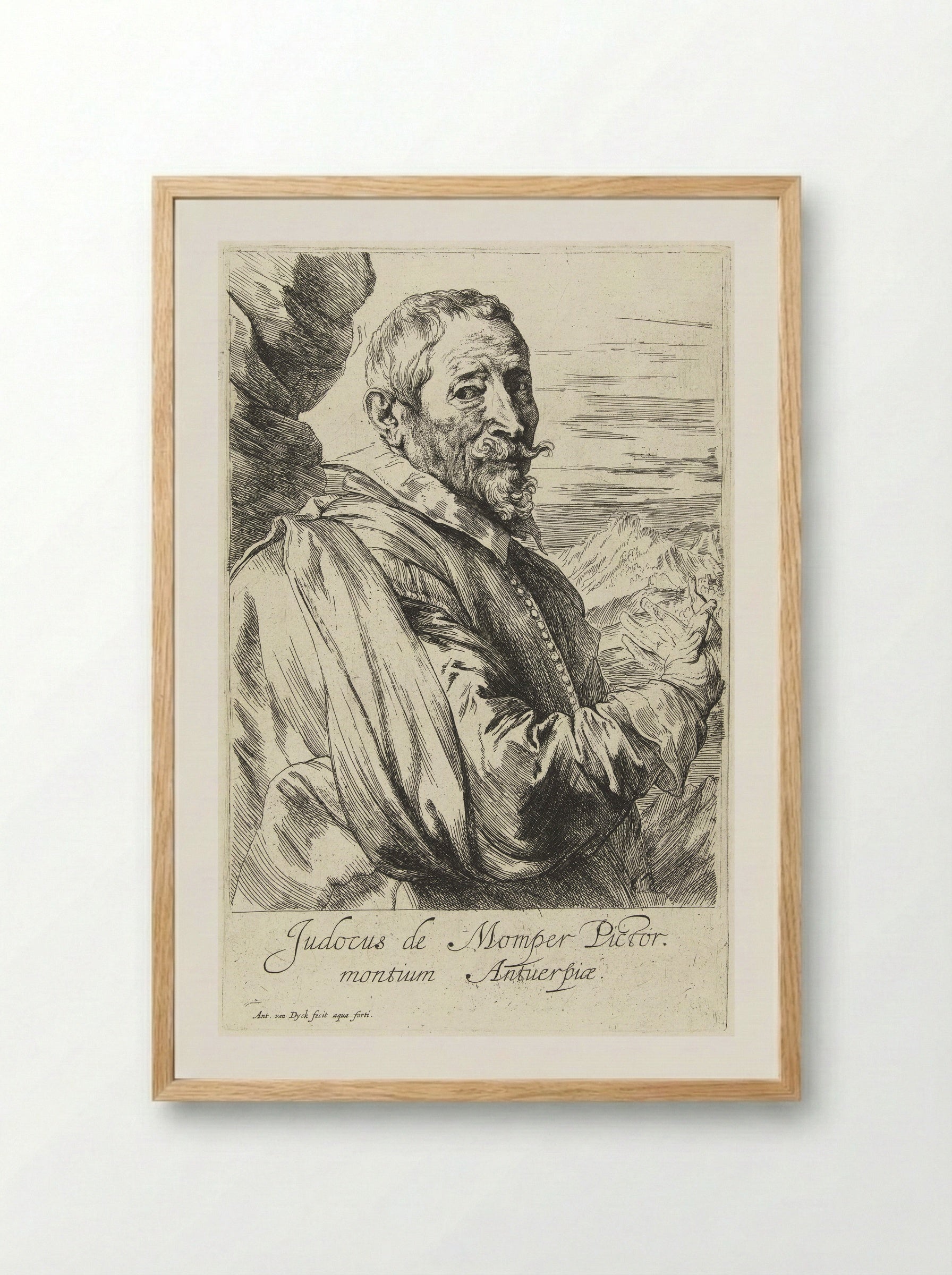 Joos de Momper - Anthony van Dyck - Framed Print Wood
