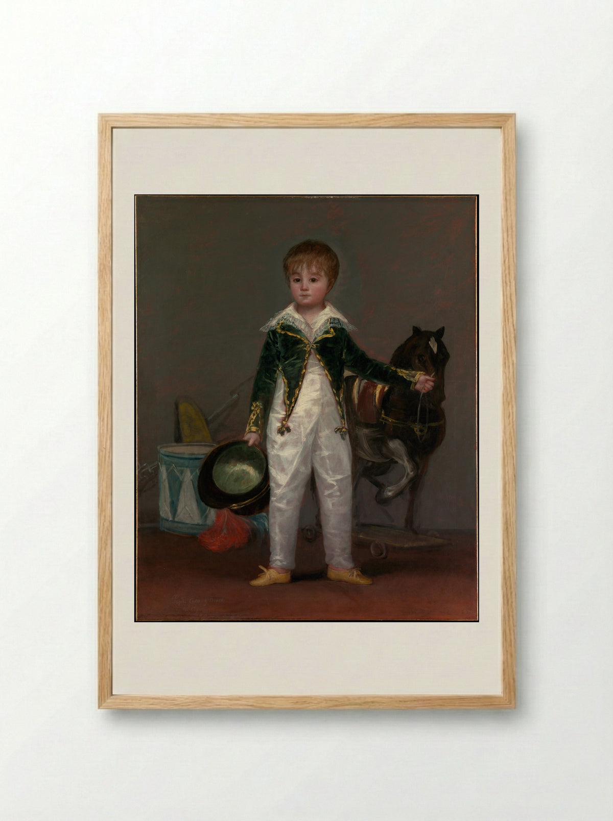 José Costa y Bonells, Called Pepito - Francisco de Goya y Lucientes - Framed Print Wood