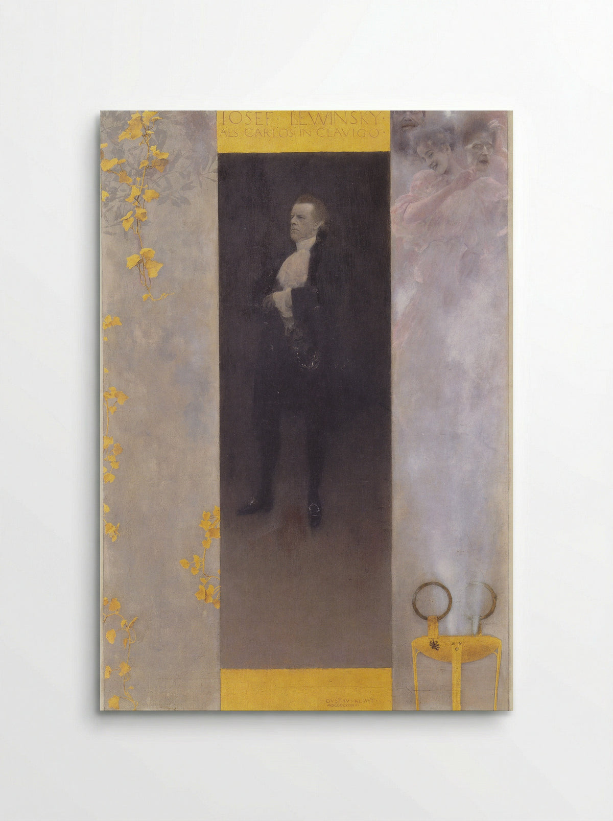 Josef Lewinsky as Carlos in Clavigo - Gustav Klimt - Poster