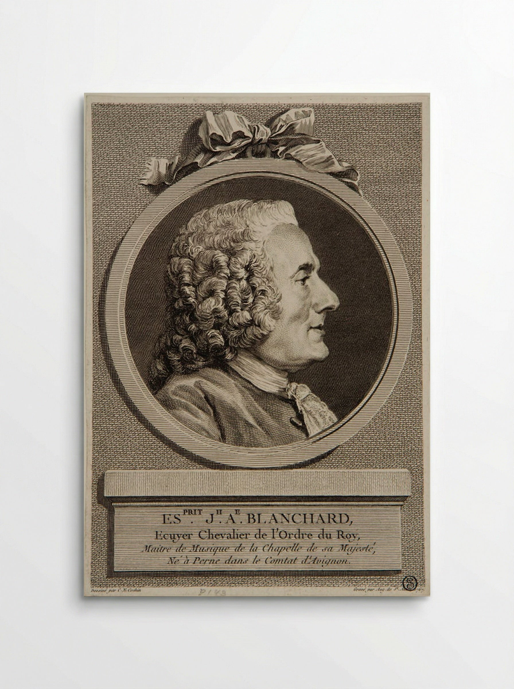 Joseph Alexandre Blanchard - Augustin de Saint-Aubin - Poster