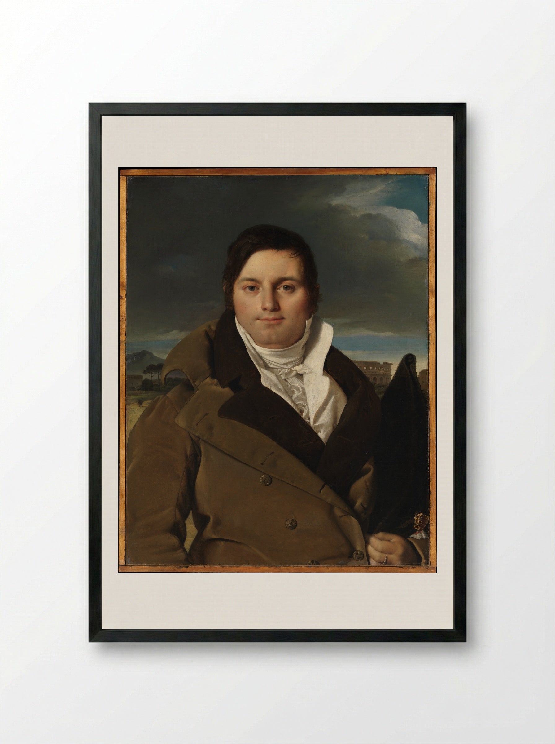 Joseph-Antoine Moltedo - Jean Auguste Dominique Ingres - Framed Print Black