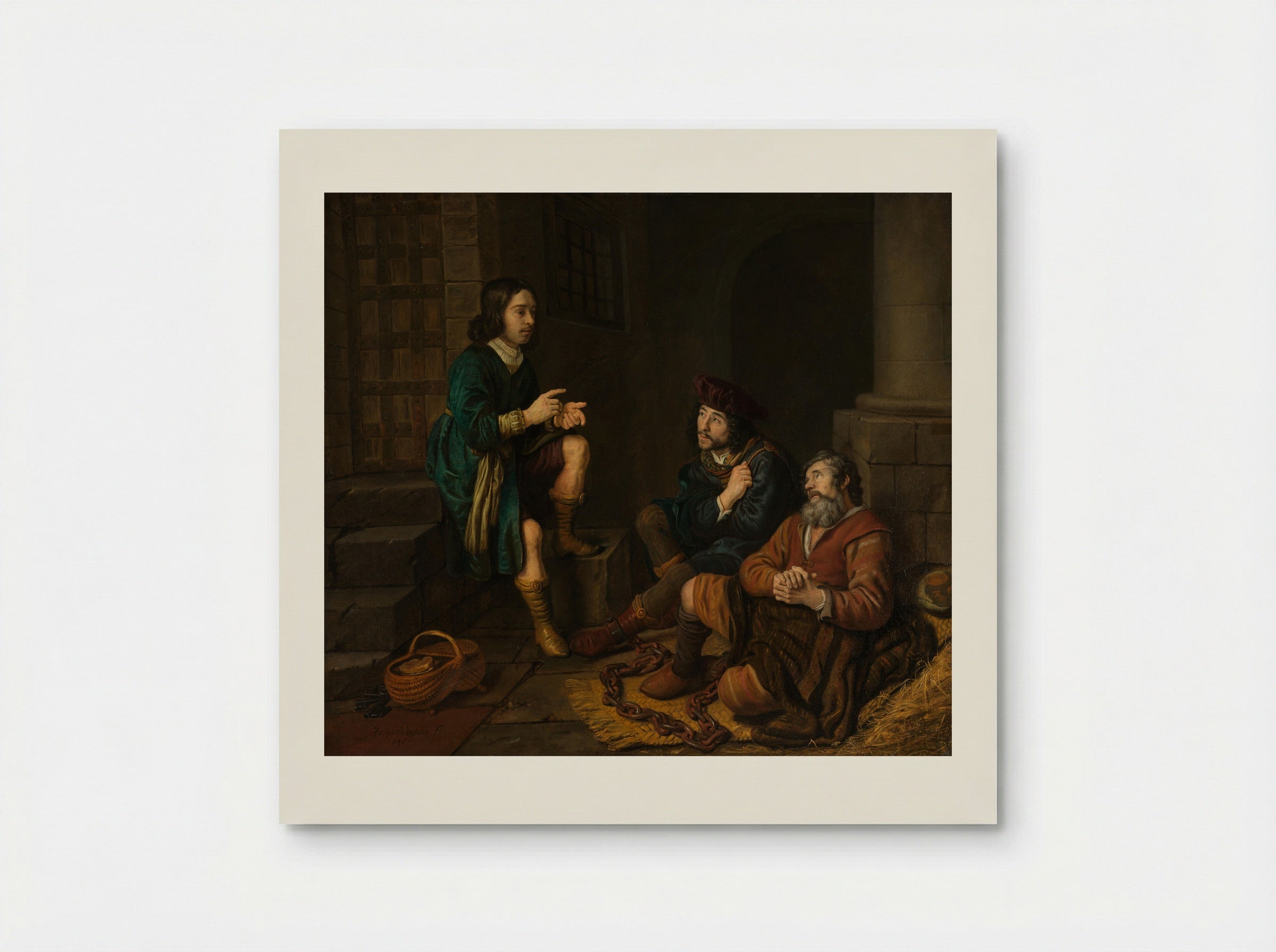 Joseph Interpreting the Dreams of the Baker and the Butler - Jan Victors - Poster
