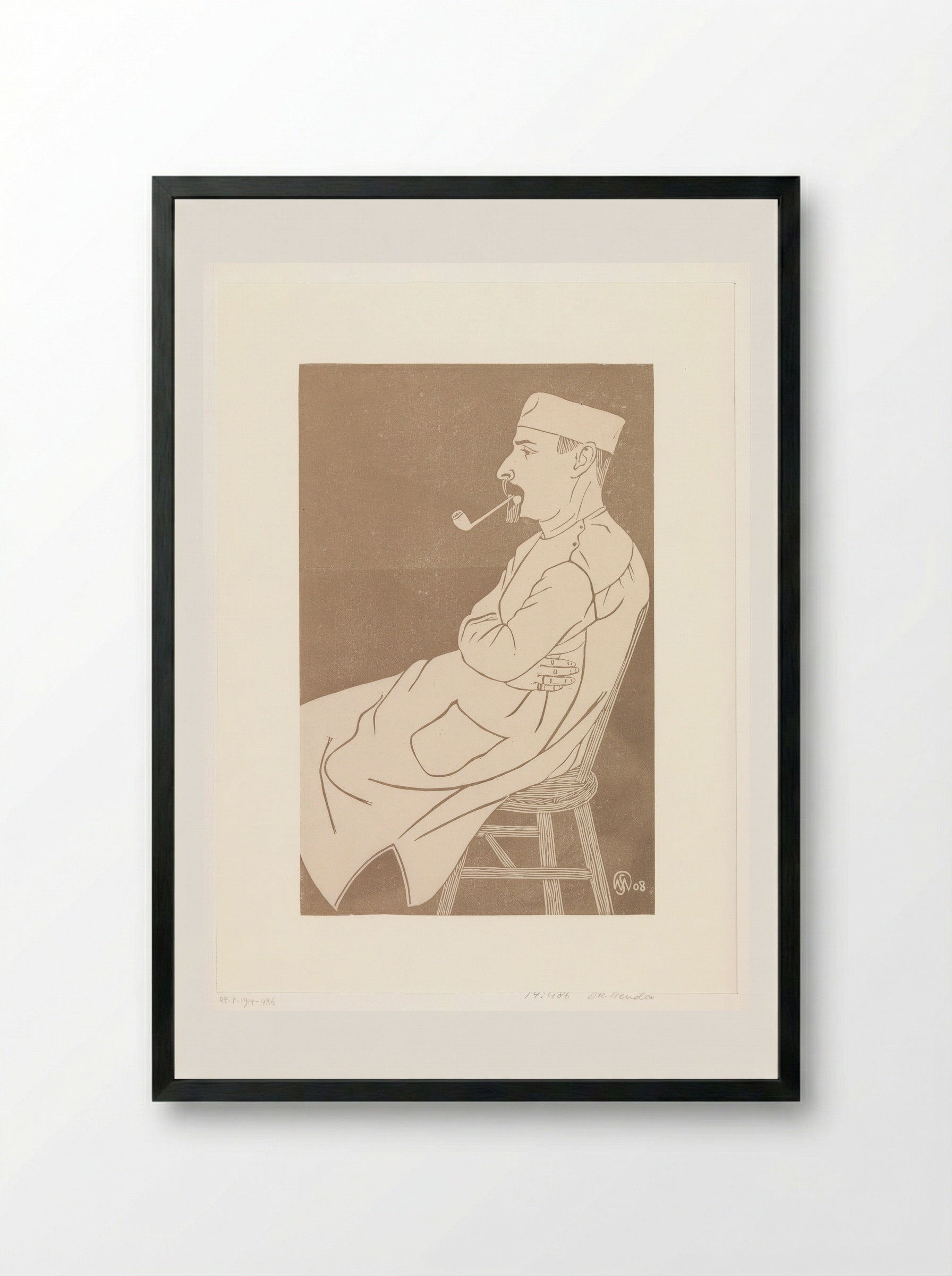Joseph Mendes da Costa - Samuel Jessurun de Mesquita - Framed Print Black
