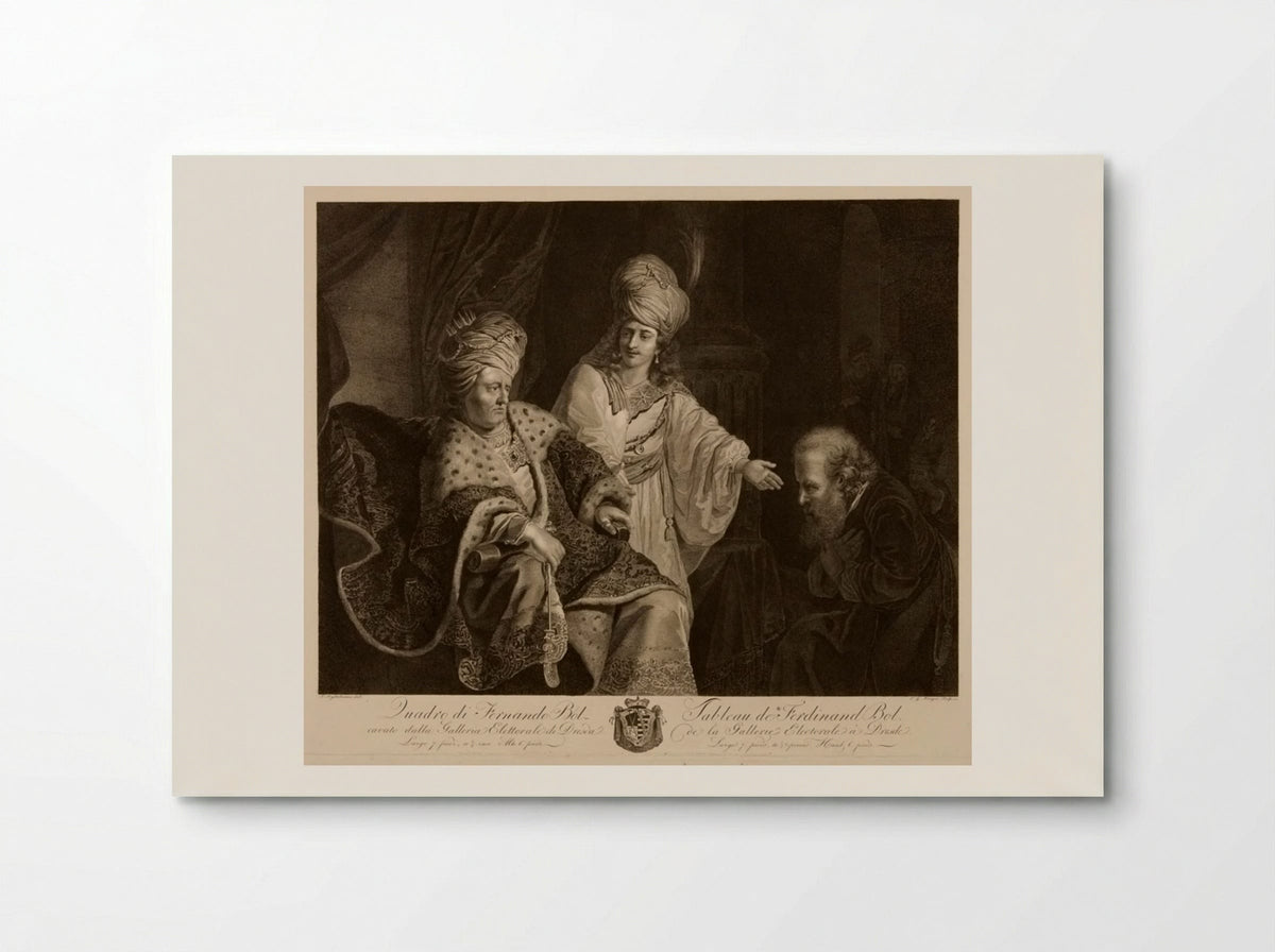 Joseph Presenting His Father to Pharaoh - Ephraim Gottlieb Krüger - Poster