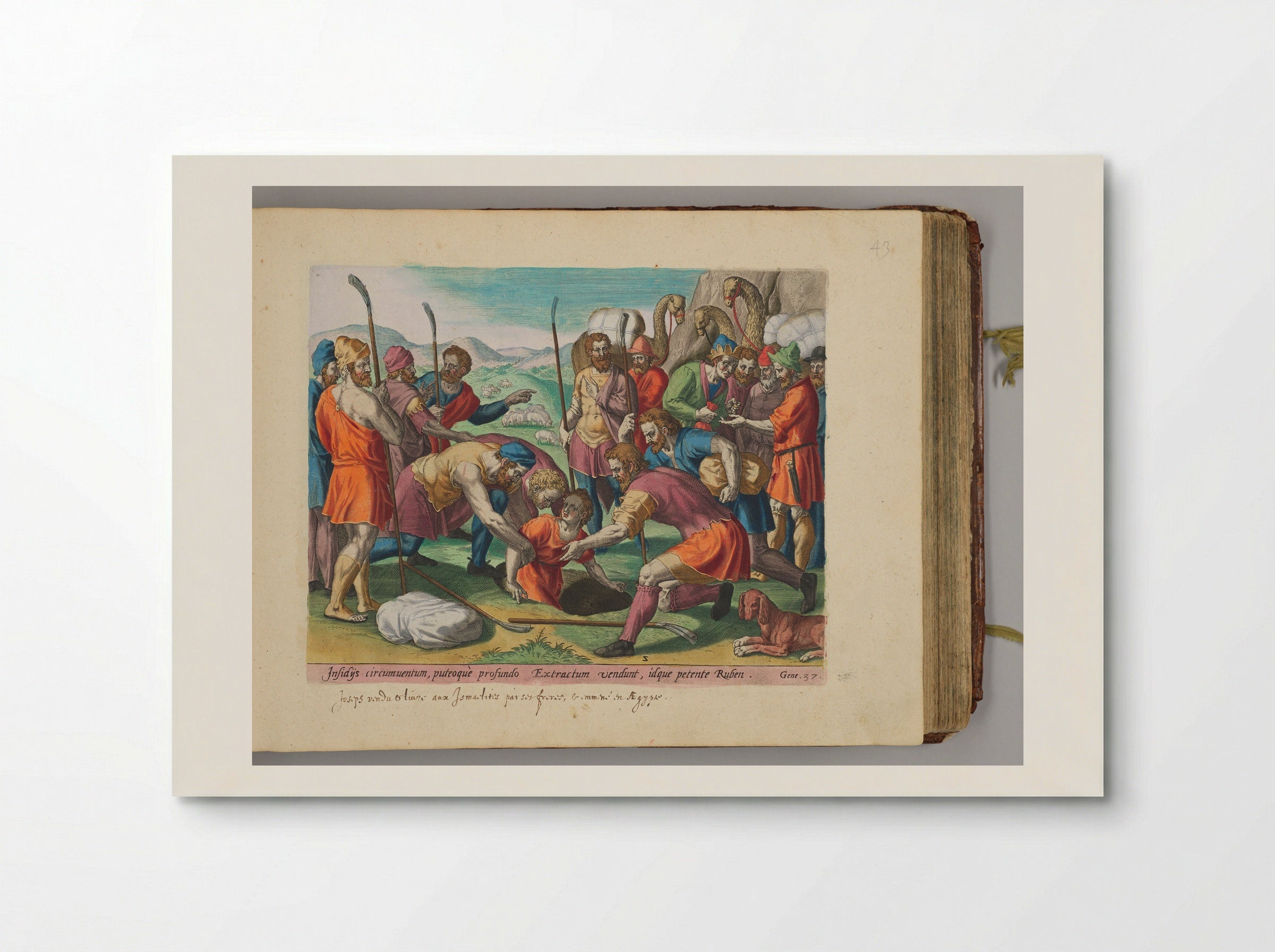 Joseph Sold by His Brothers - Johann Sadeler I - Poster