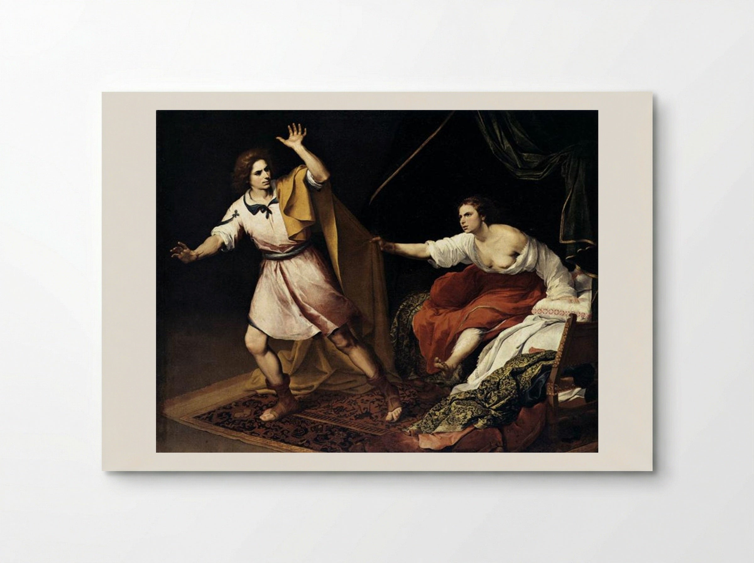 Joseph and Potiphar's Wife - Bartolomé Esteban Murillo - Poster