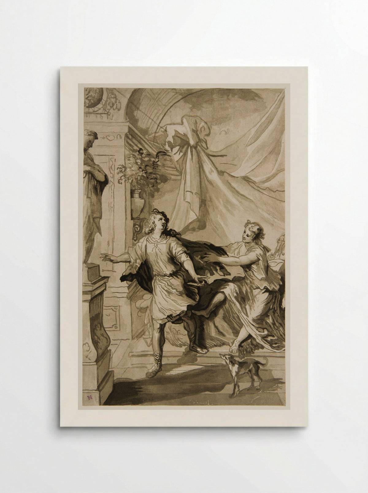 Joseph and Potiphar's Wife - Maria Catharina Prestel - Poster