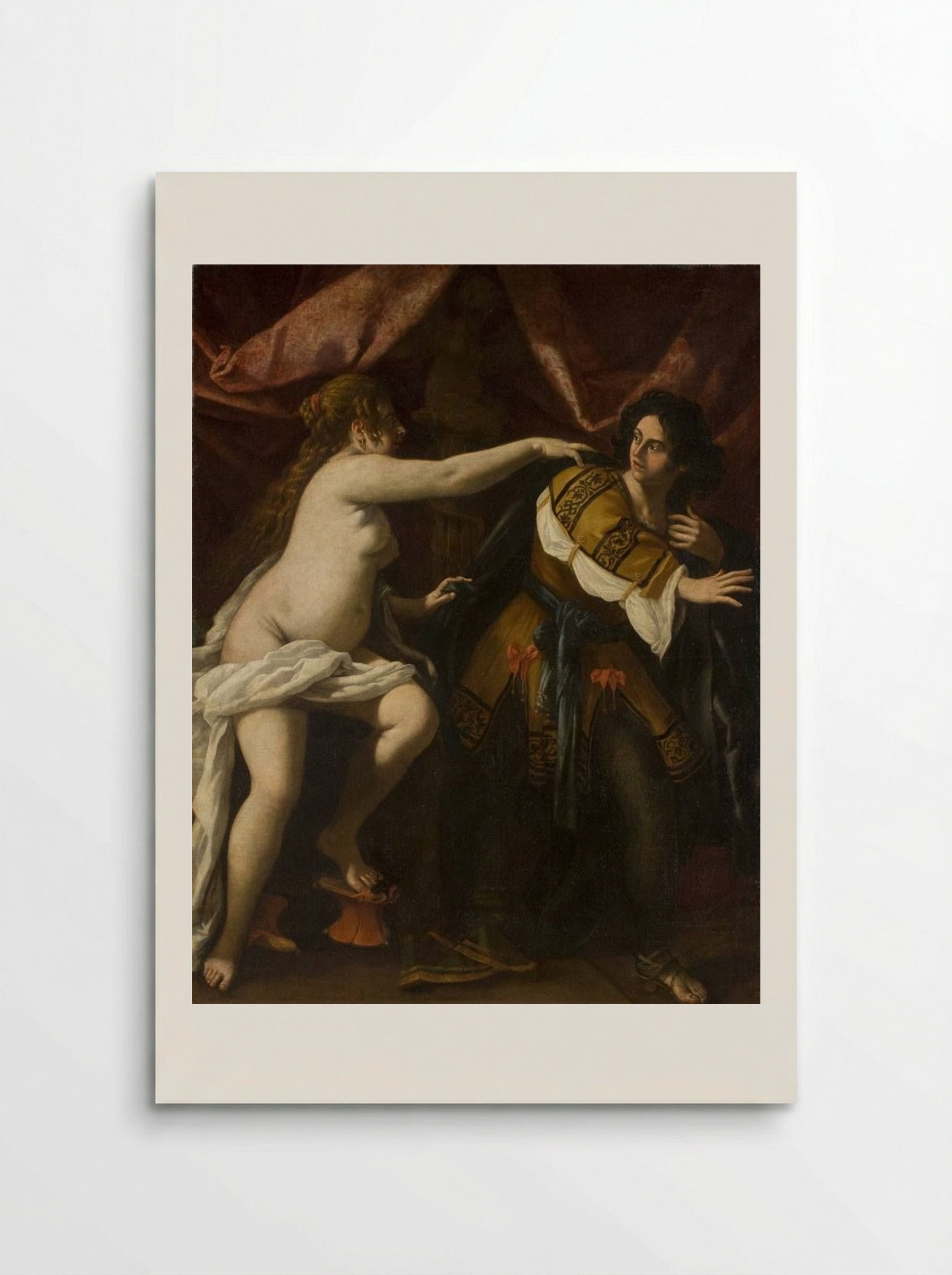 Joseph and Potiphar's Wife - Giovanni Baglione - Poster