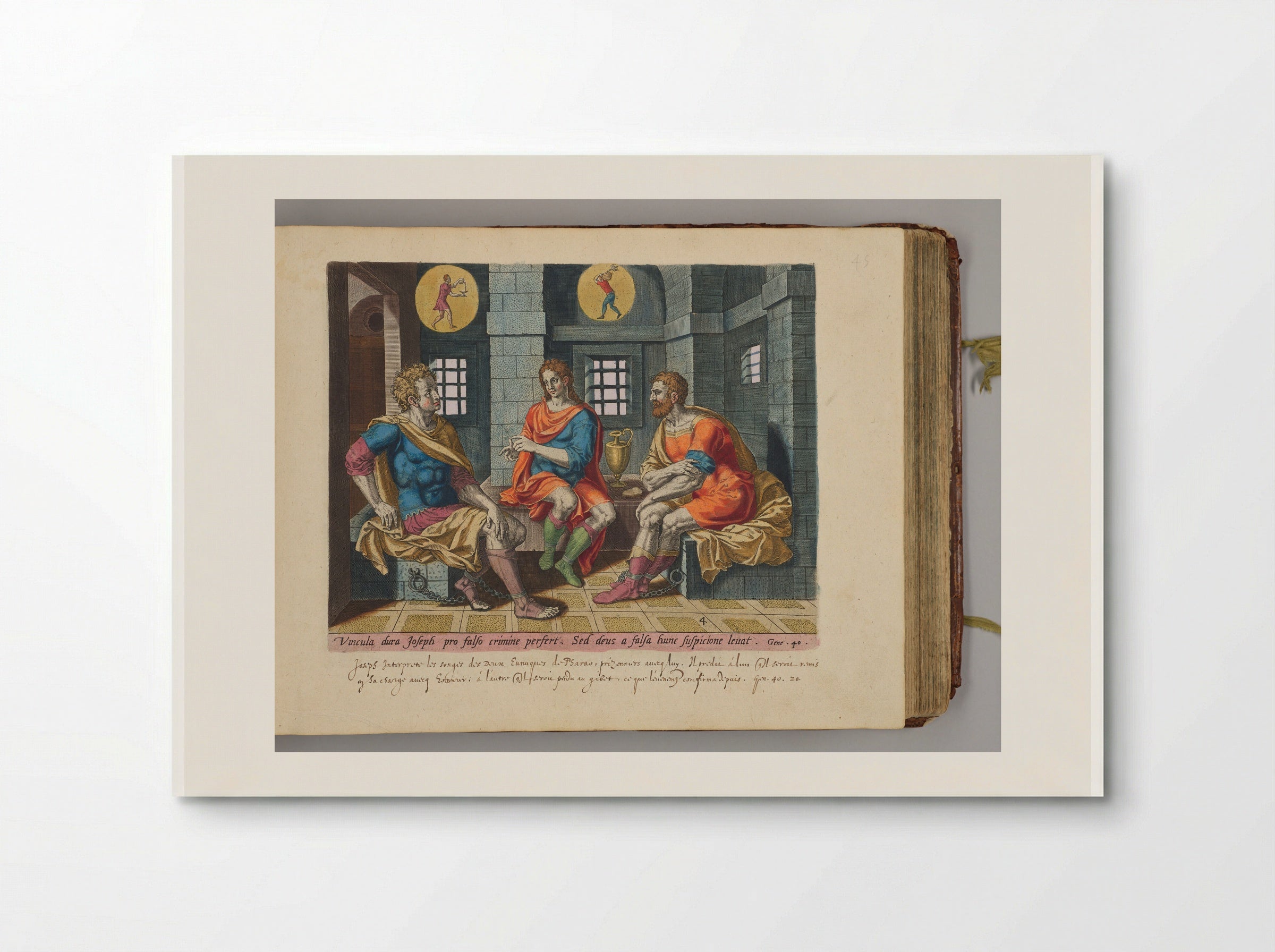 Joseph in Pharaoh's Prison - Hans Collaert the Elder - Poster