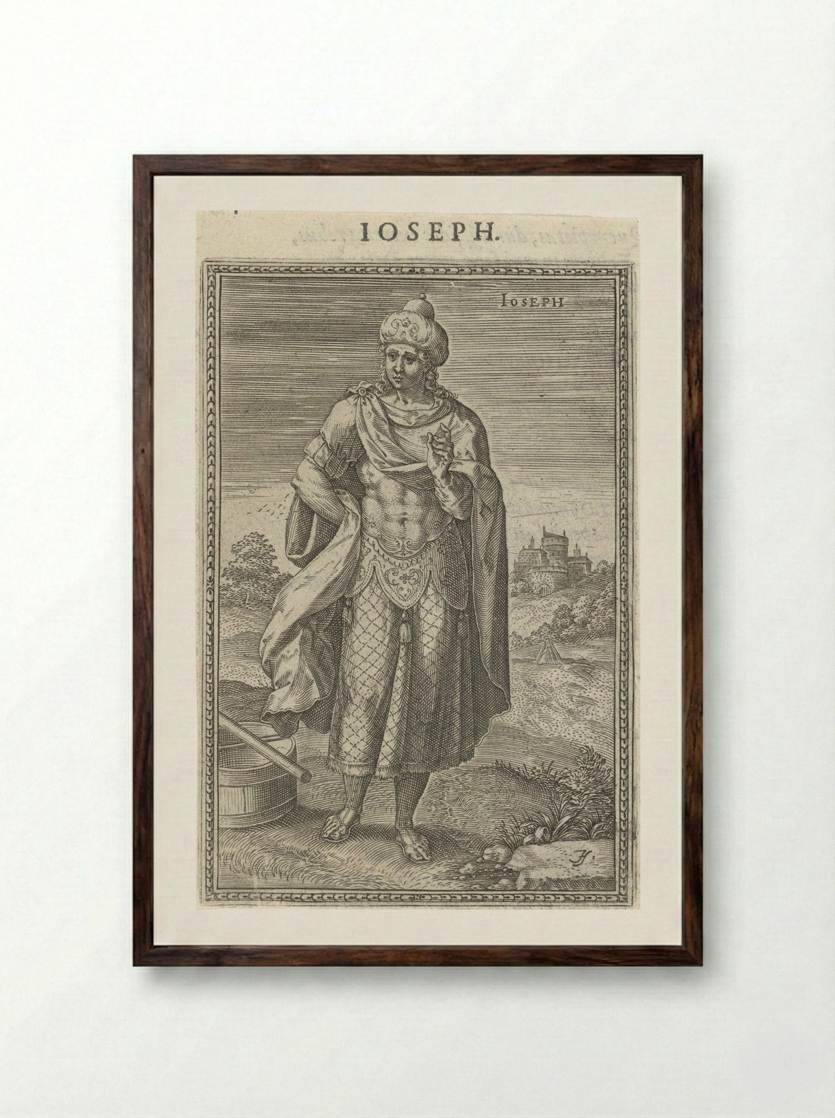 Joseph - Christoffel Plantijn - Framed Print Dark Wood